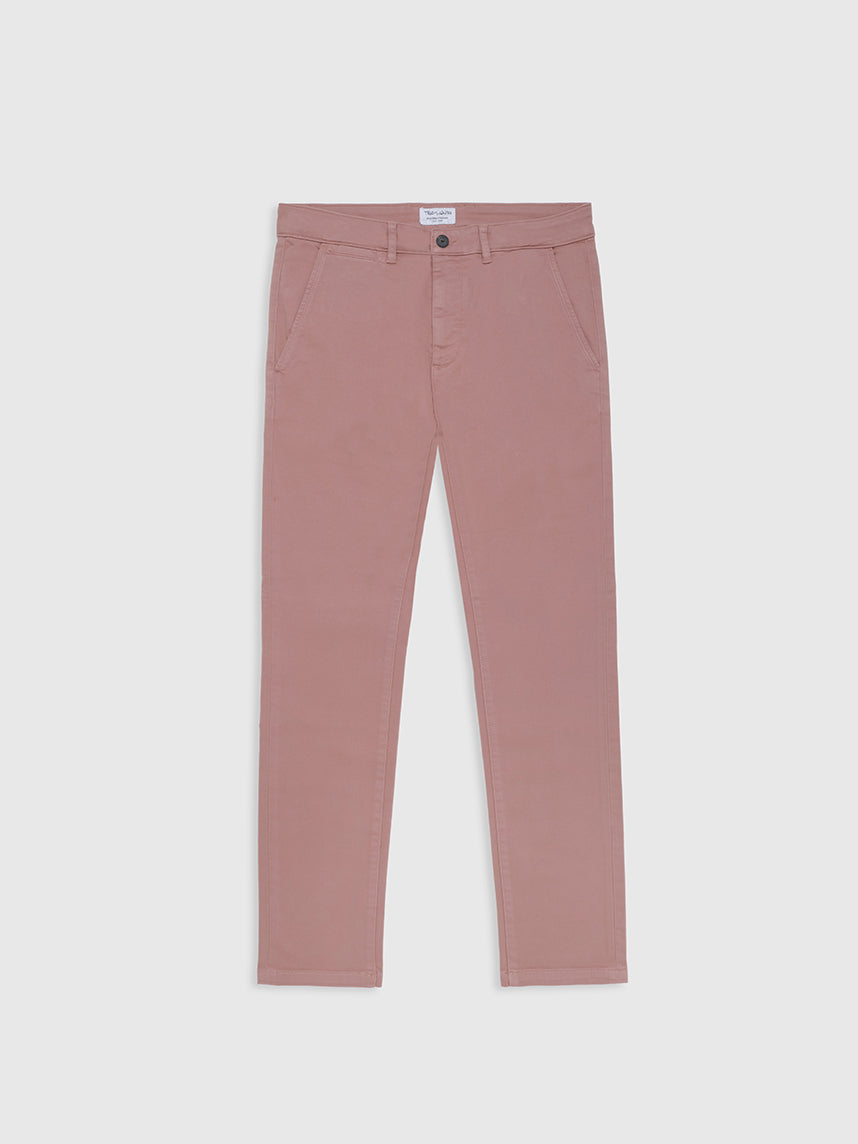 Pantalon style chino coupe slim PALLAS CHINO SW BOIS DE ROSE Teddy Smith