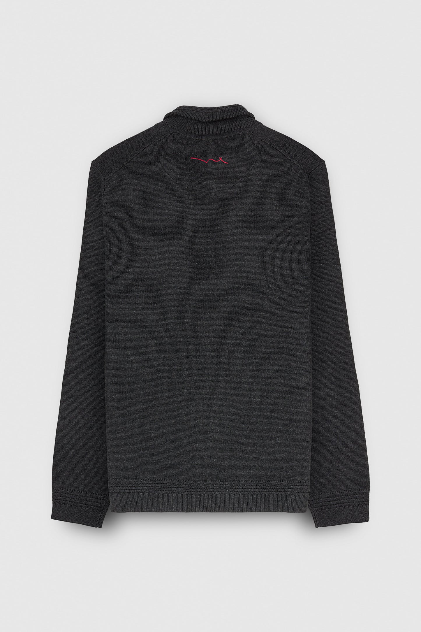 Gilet zippé en maille G-ETTORE MELANGE BLACK