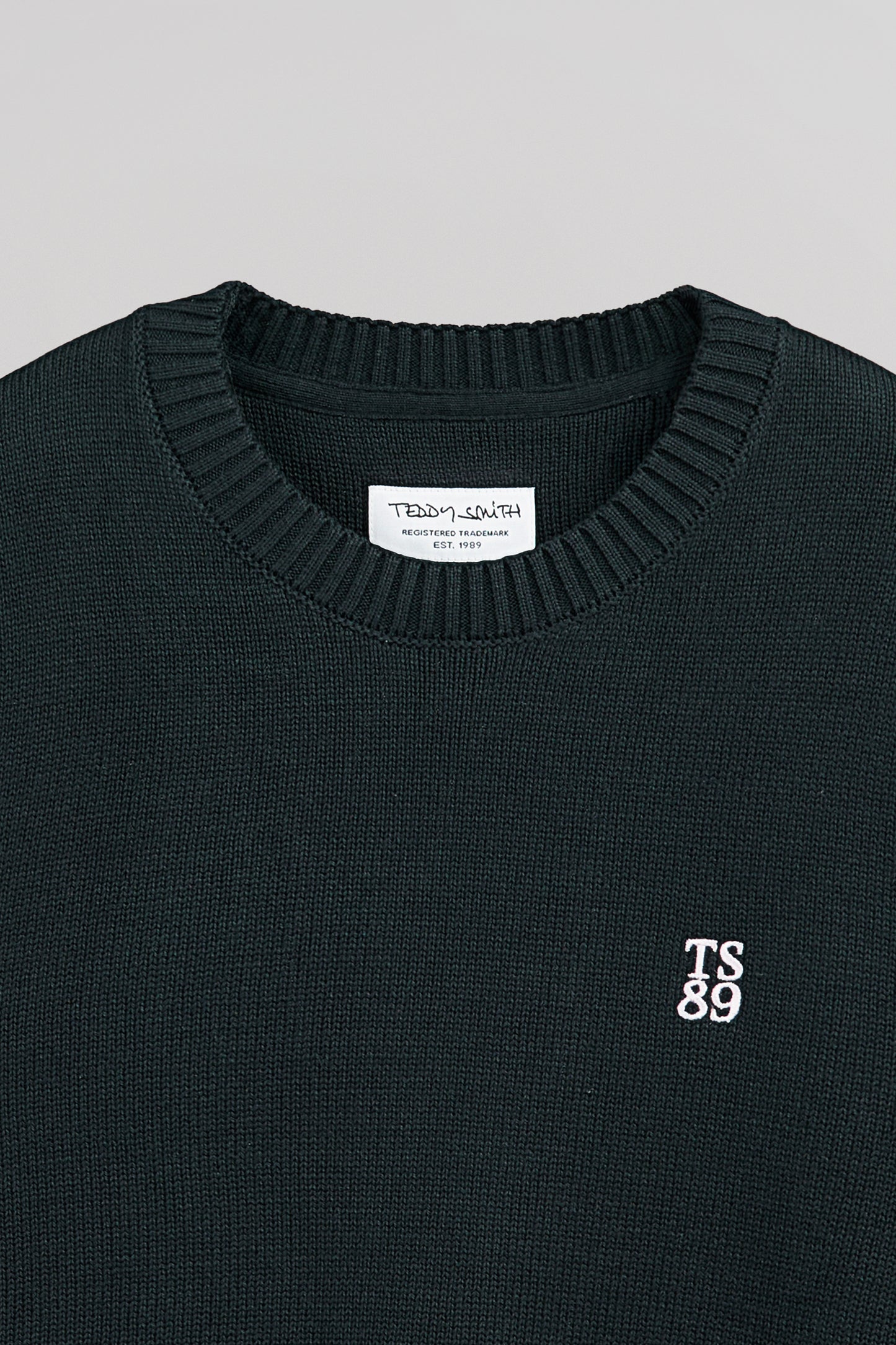 Pull en coton col rond P-JIMMY TOTAL NAVY