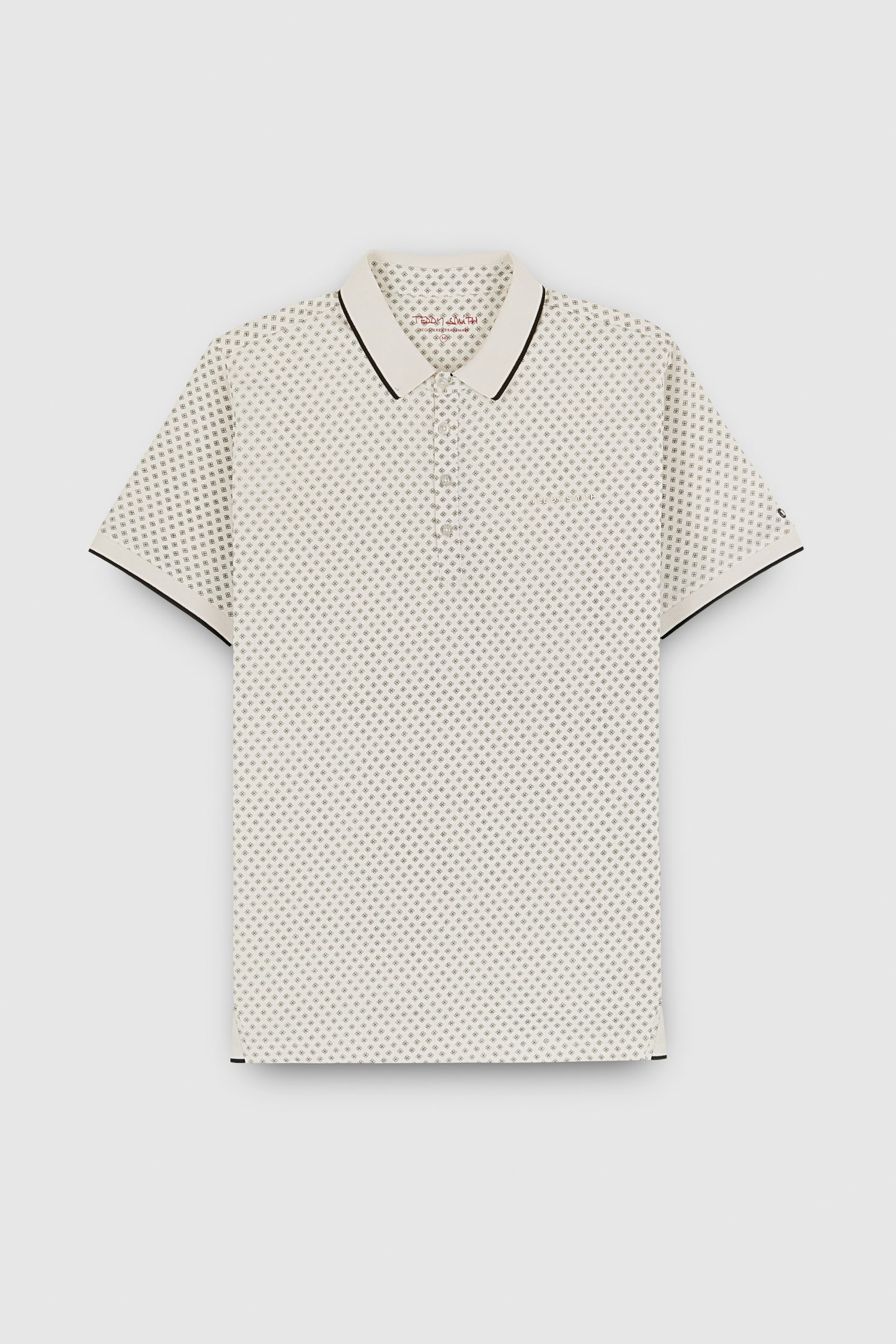 Polo piqué imprimé manches courtes PASY 2 MC MIDDLE WHITE 1