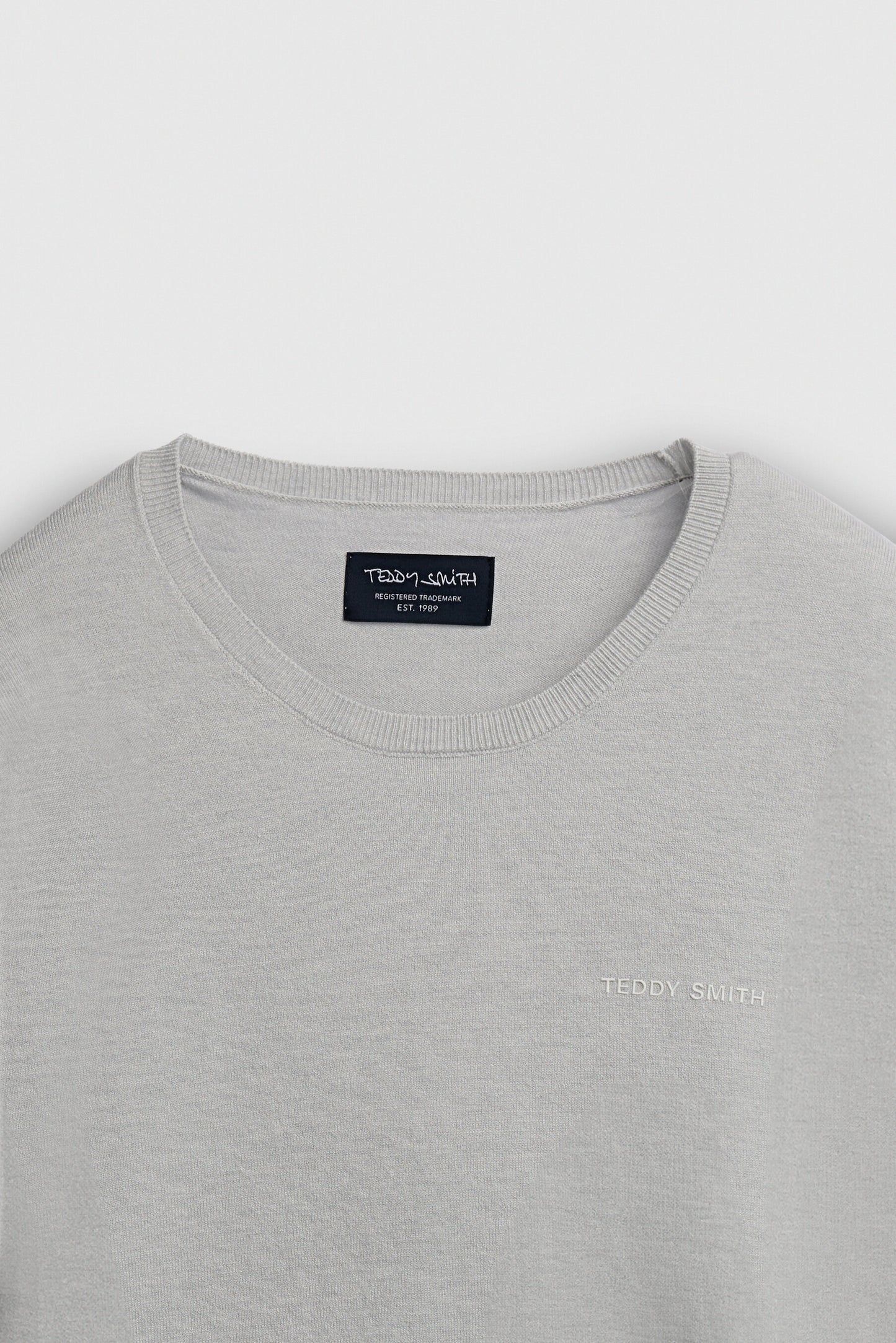 Pull col rond P-MARC WHITE MELANGE