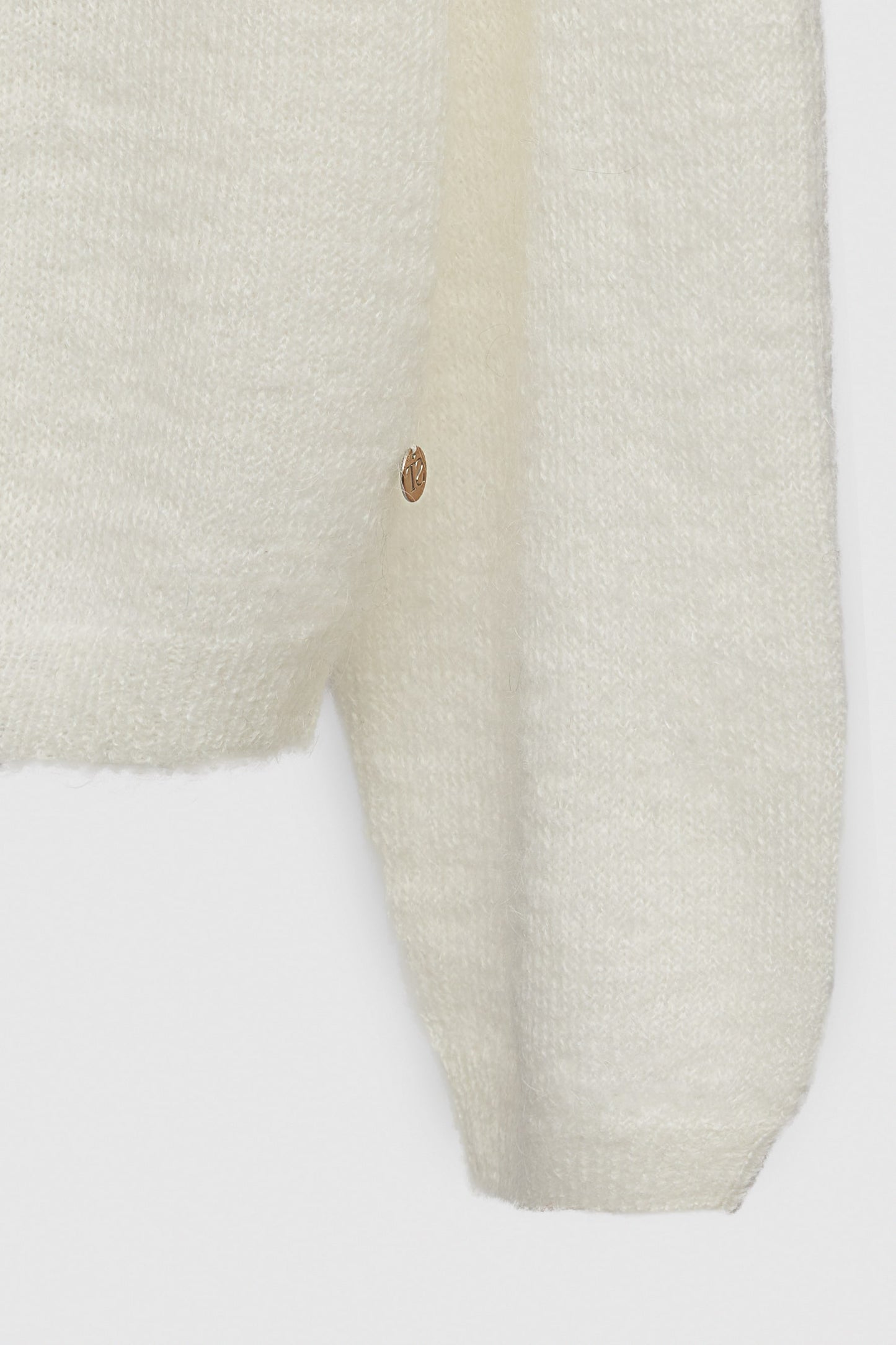 Gilet mohair G-PEPITE MIDDLE WHITE