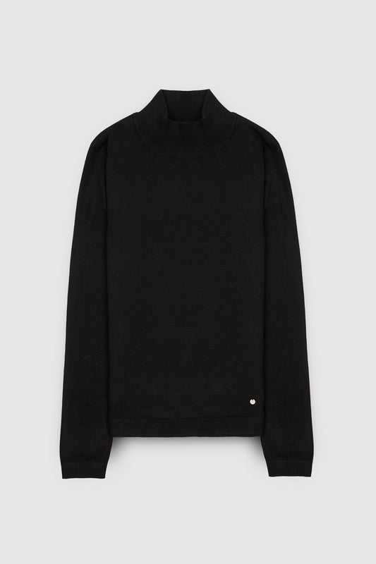 Achat Pull près du corps col montant P-CONNIE NOIR