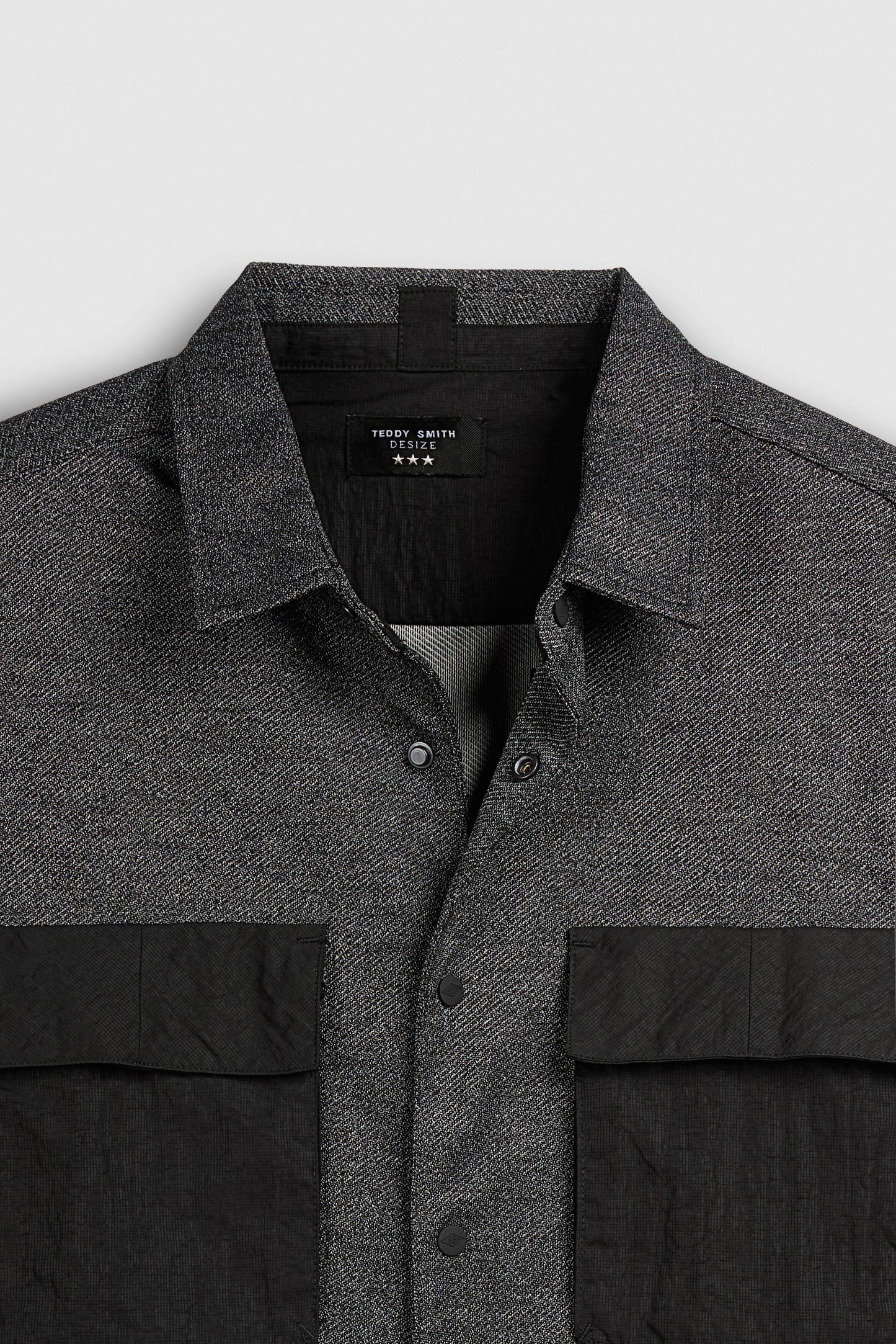Chemise C-WILLIAM ML MELANGE BLACK