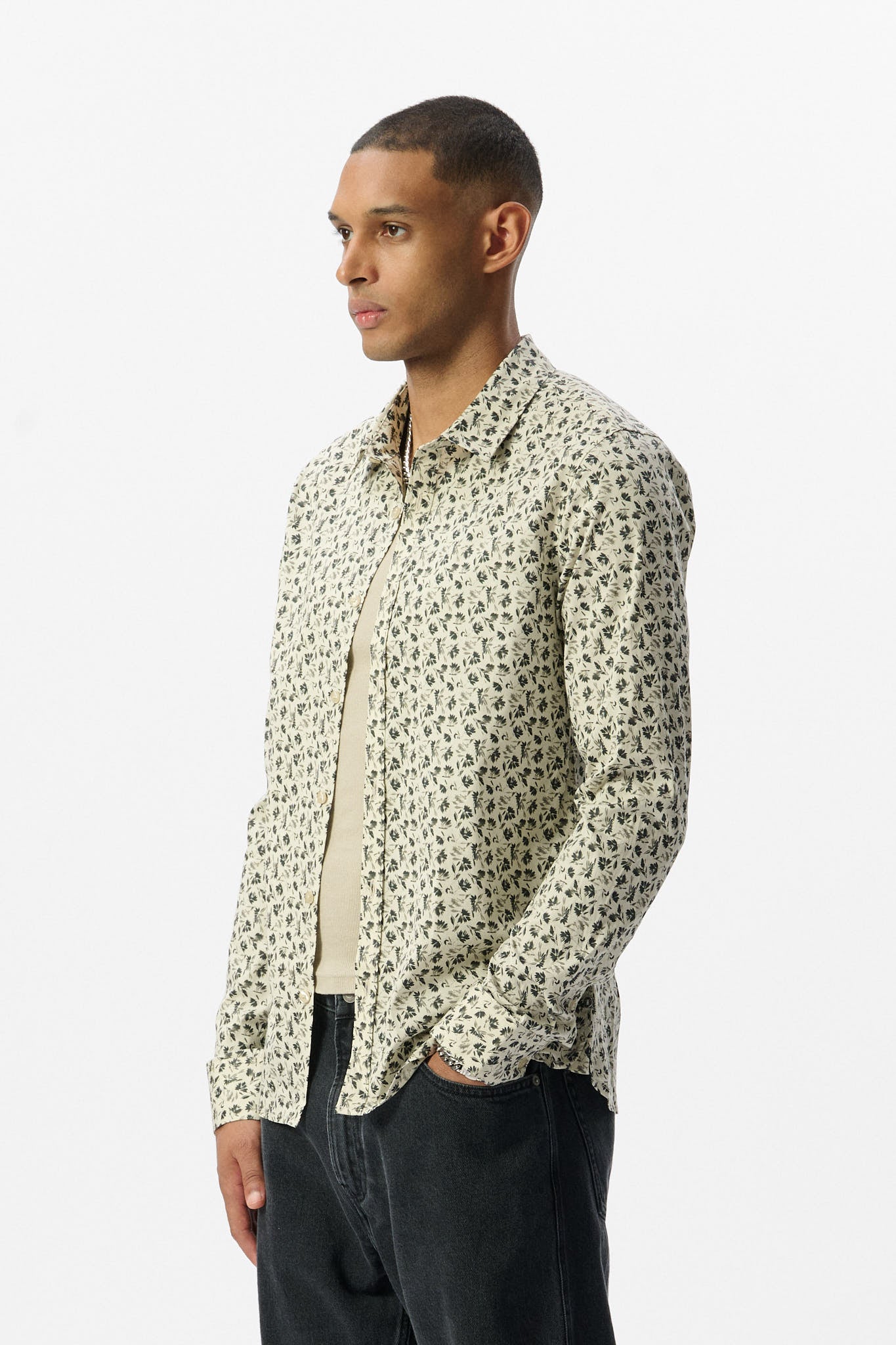 Chemise CARTON ML STRET CREAM FLORAL