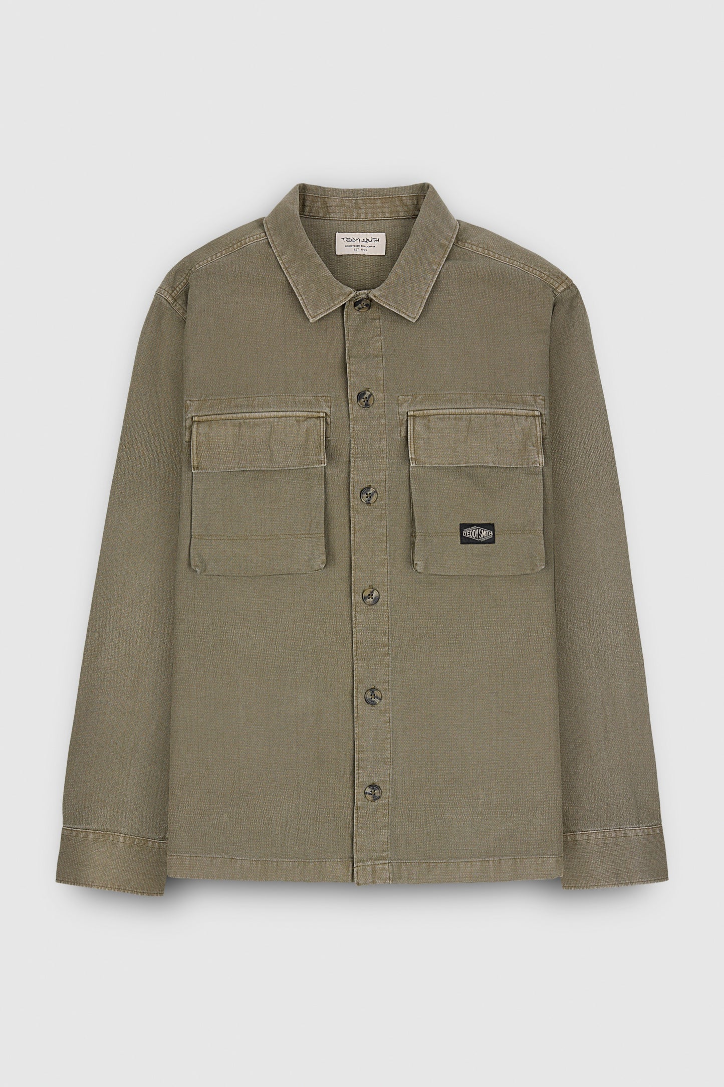 Chemise C-JUSTO ML TURBULENCE KAKI