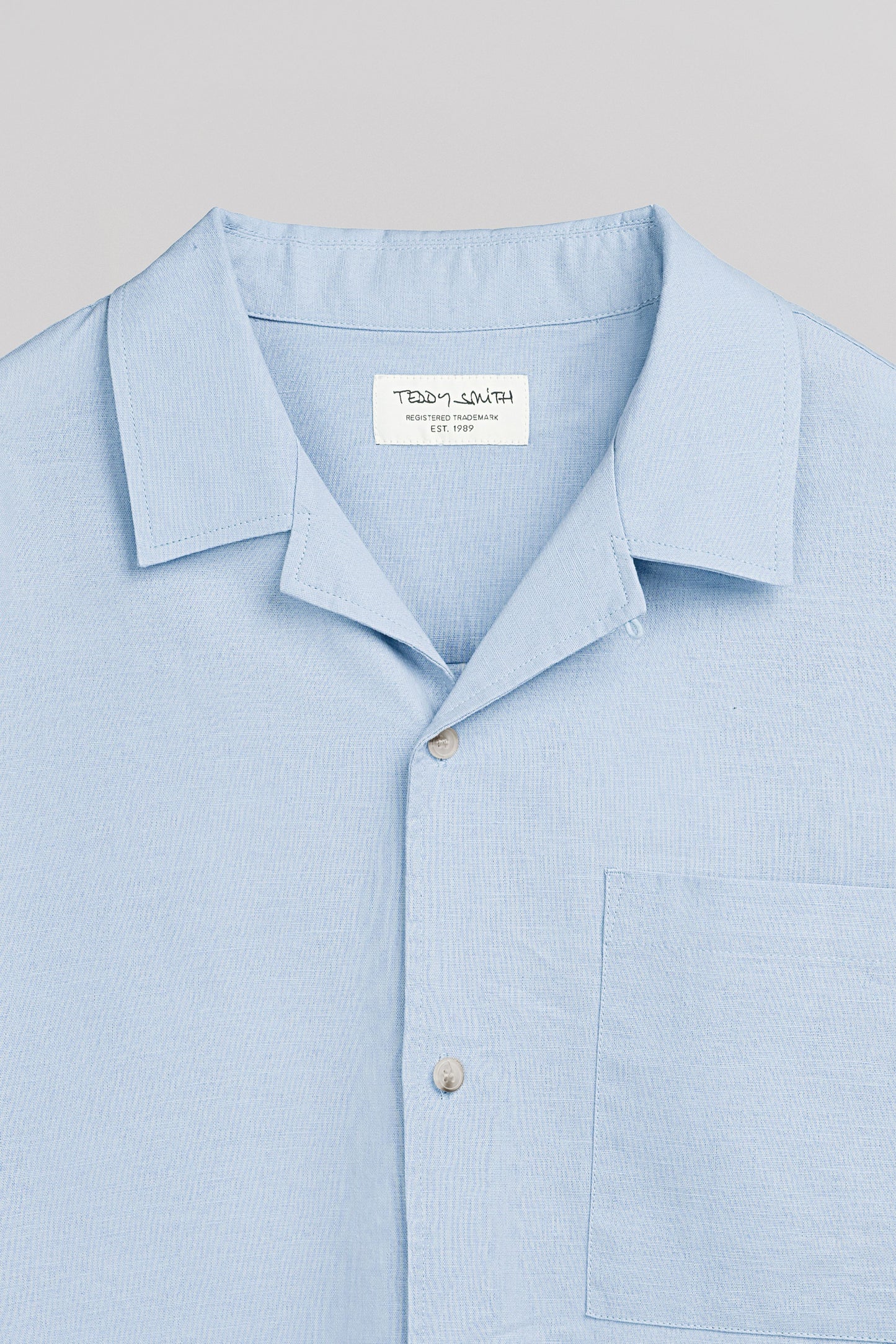 Chemise C-LEONARD MC PASTEL BLUE