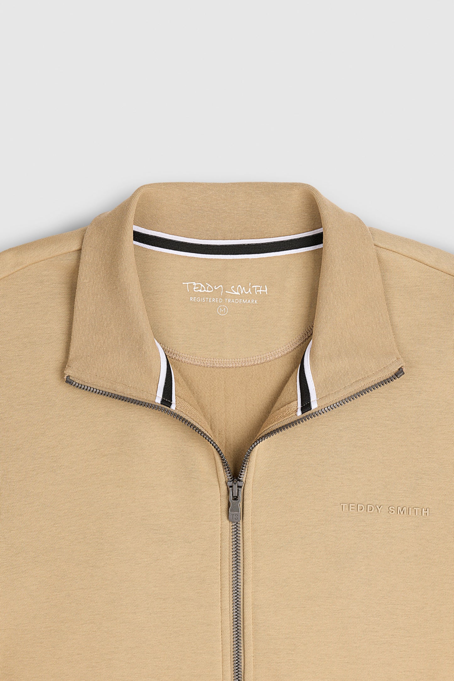 Gilet sweat zippé col montant G-NARKUS ZIP WORKER BEIGE