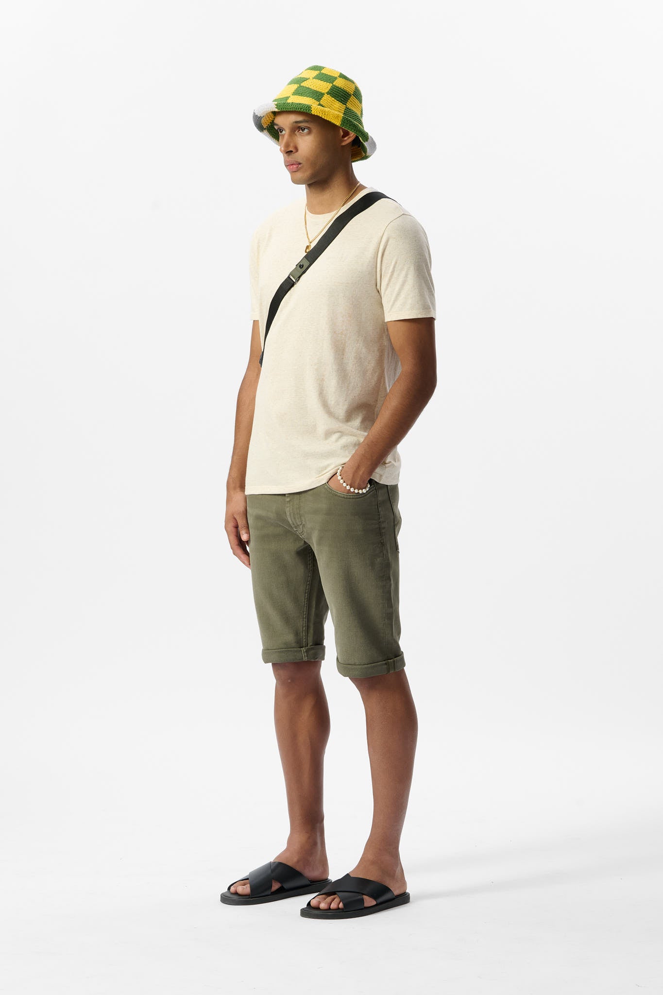 T-shirt T-NARK CHINE MC CREAM CHINE