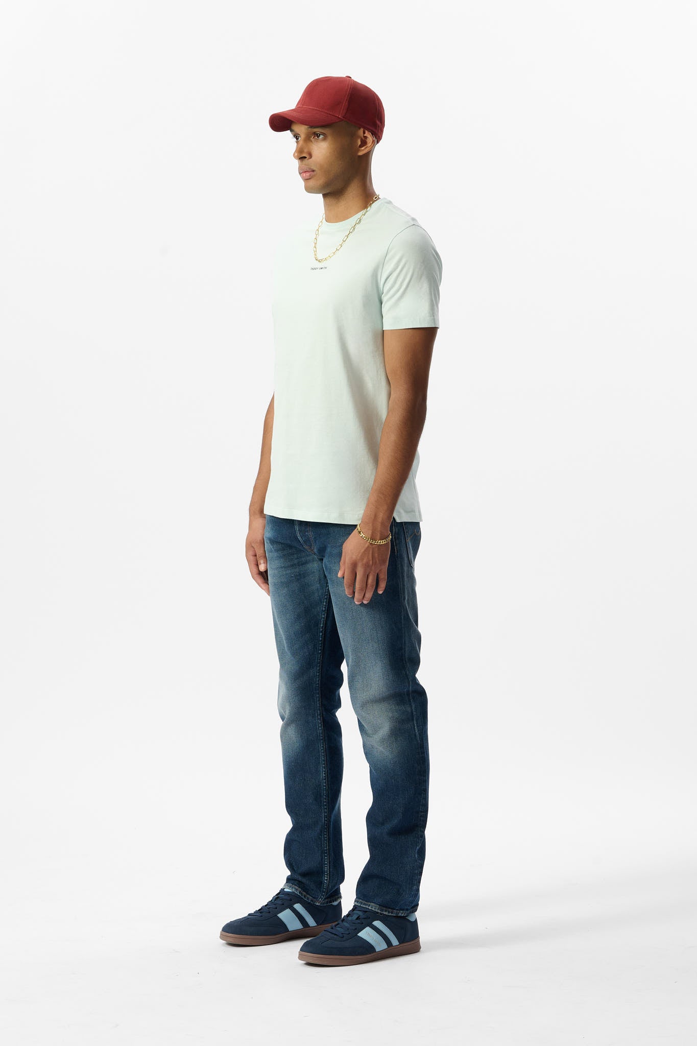 T-shirt col rond T-SOY 2 MC BLEACH MENTHOL