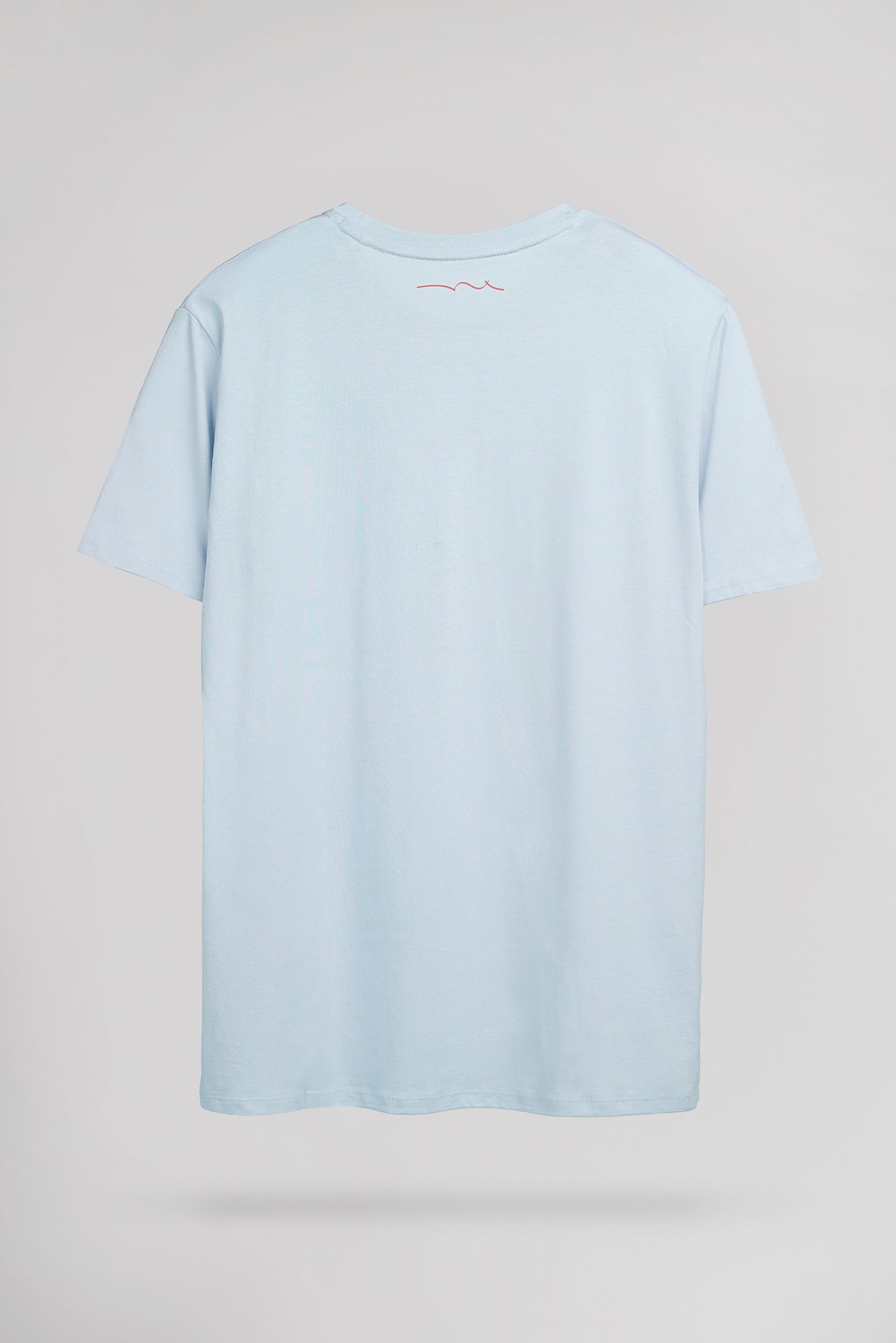 T-shirt col rond THE TEE 1 MC PASTEL BLUE CHINE