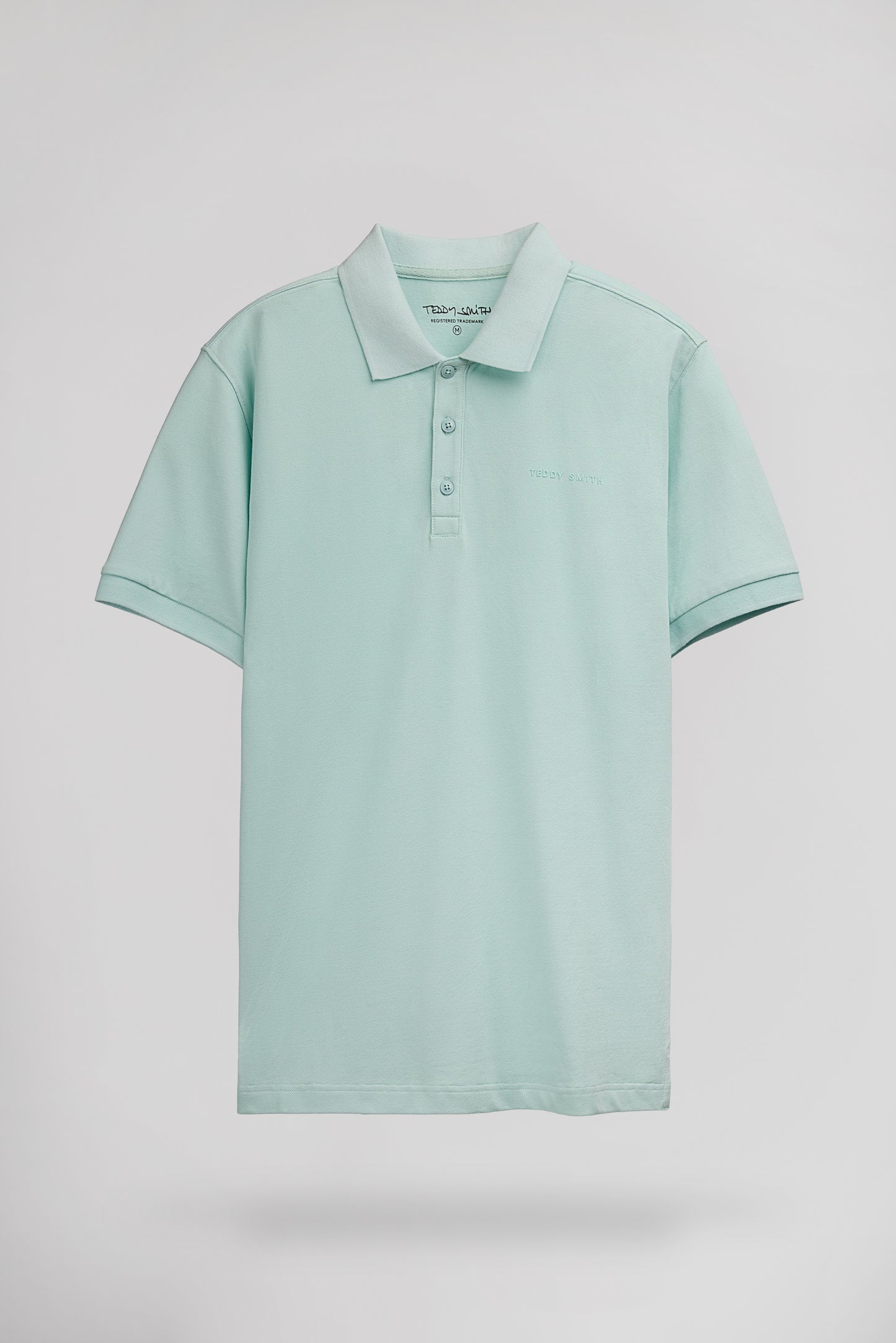 Polo piqué P-ALBAN MC BLEACH MENTHOL