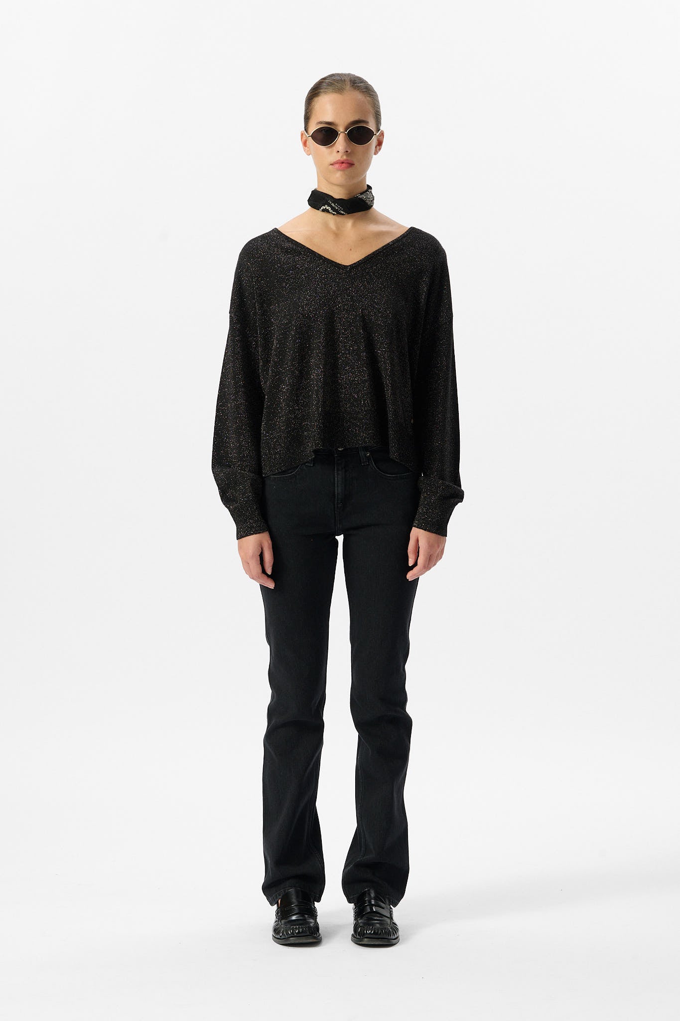 Jean droit P-CANDY STRAIGHT NOIR