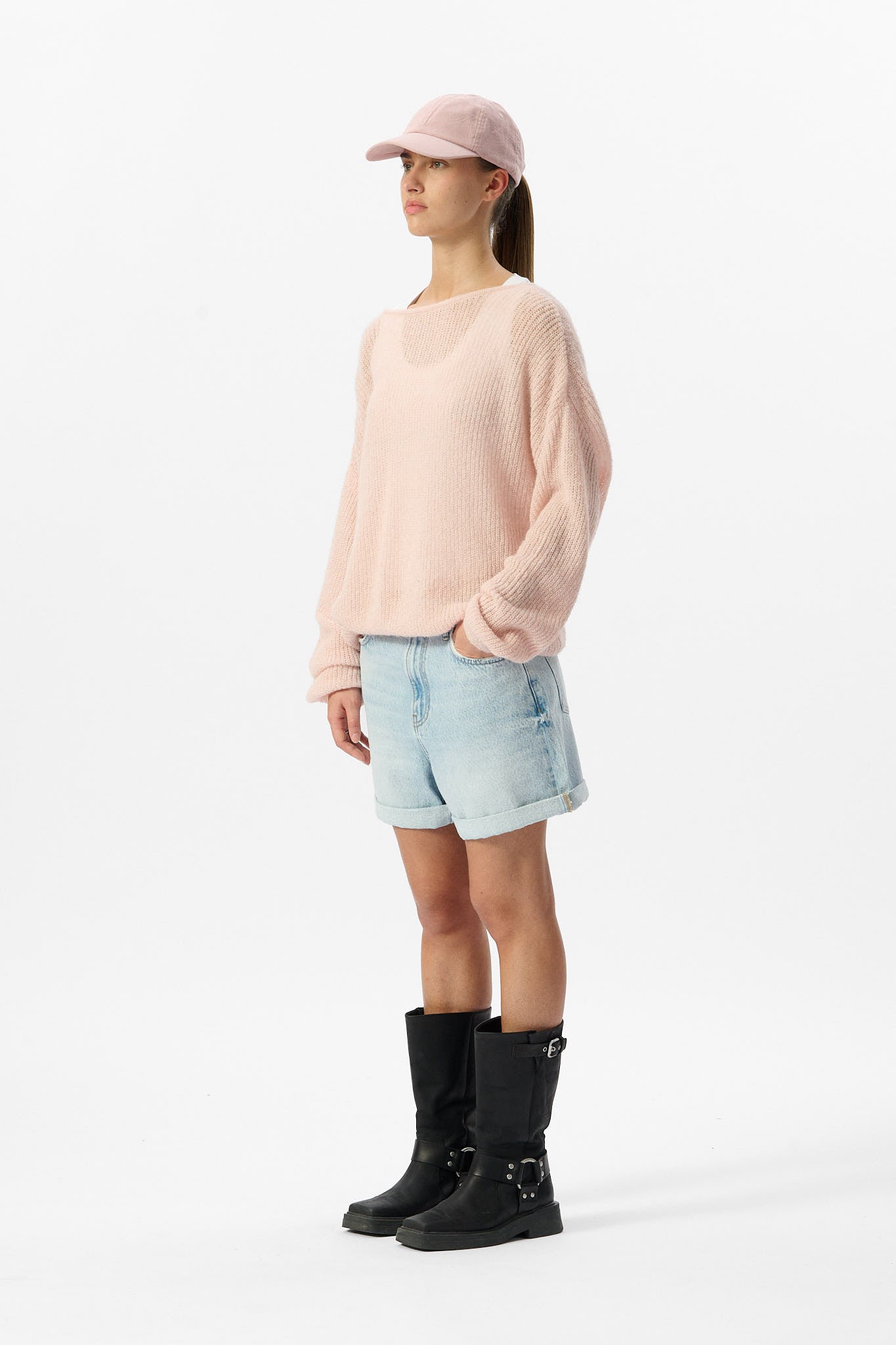 Short S-LUCY SH FRIPP / INDIGO CLAIR