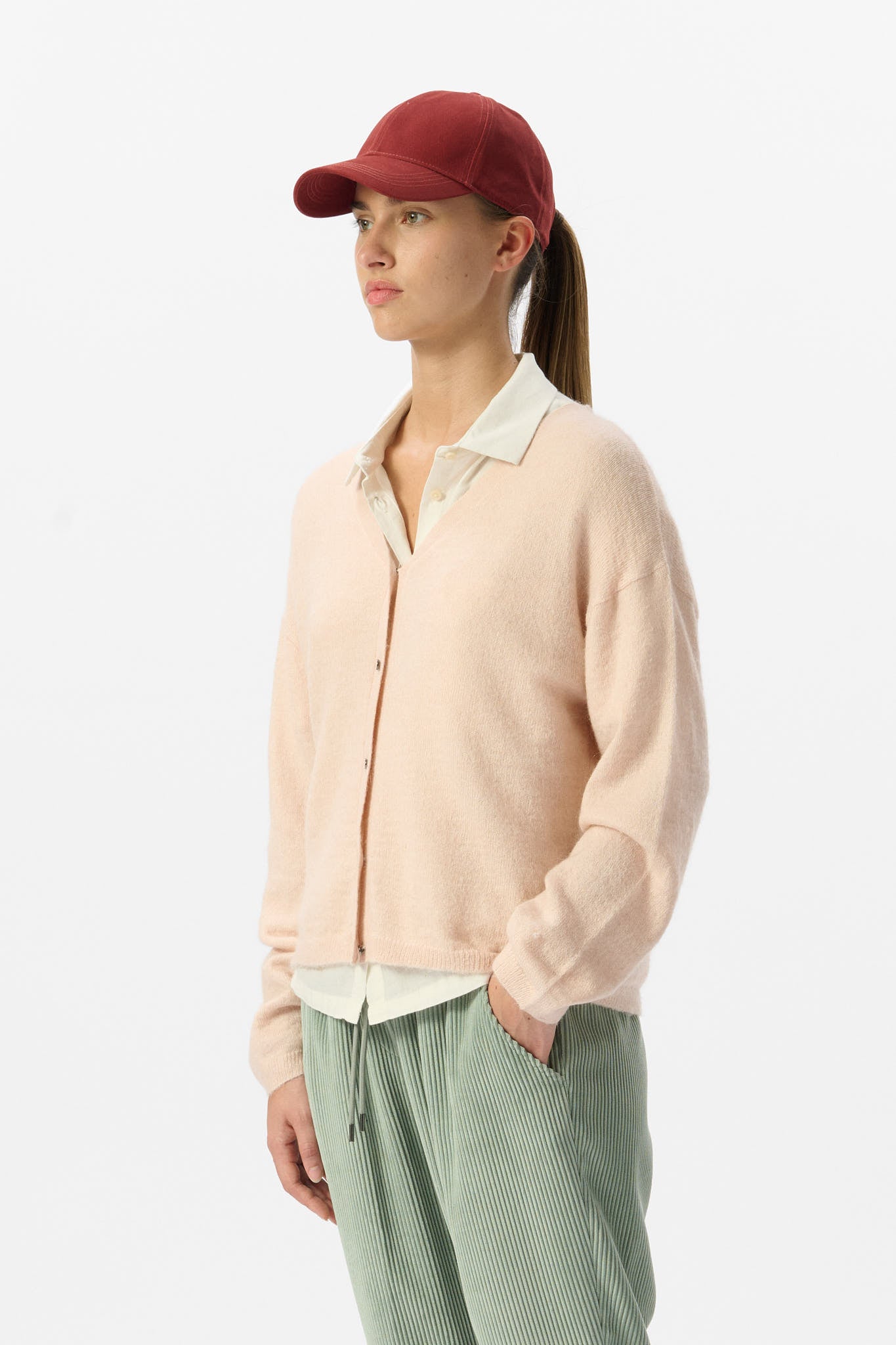 Gilet G-PEPITE ROSE PALE
