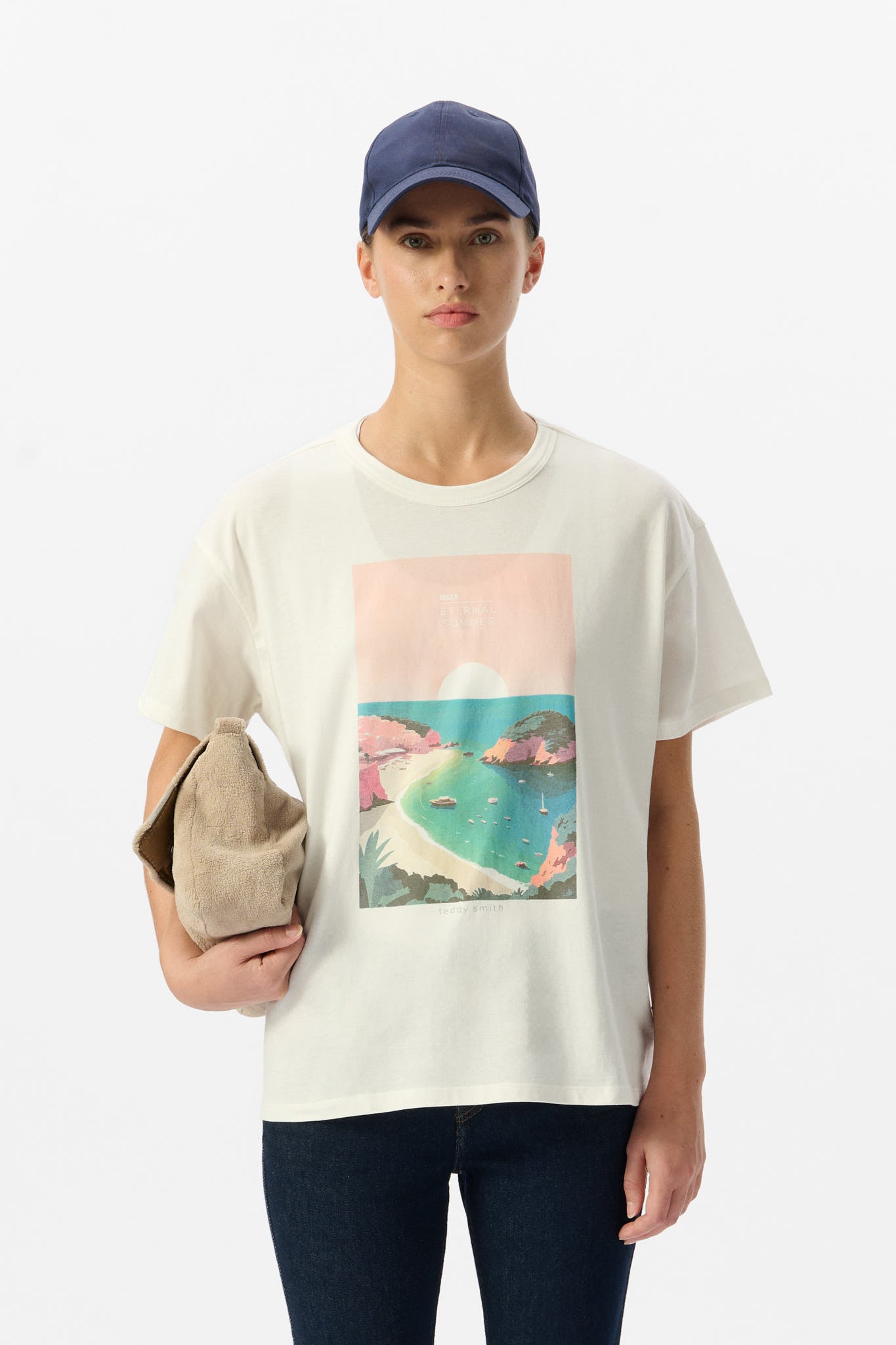 T-shirt T-ETERNAL MC MIDDLE WHITE