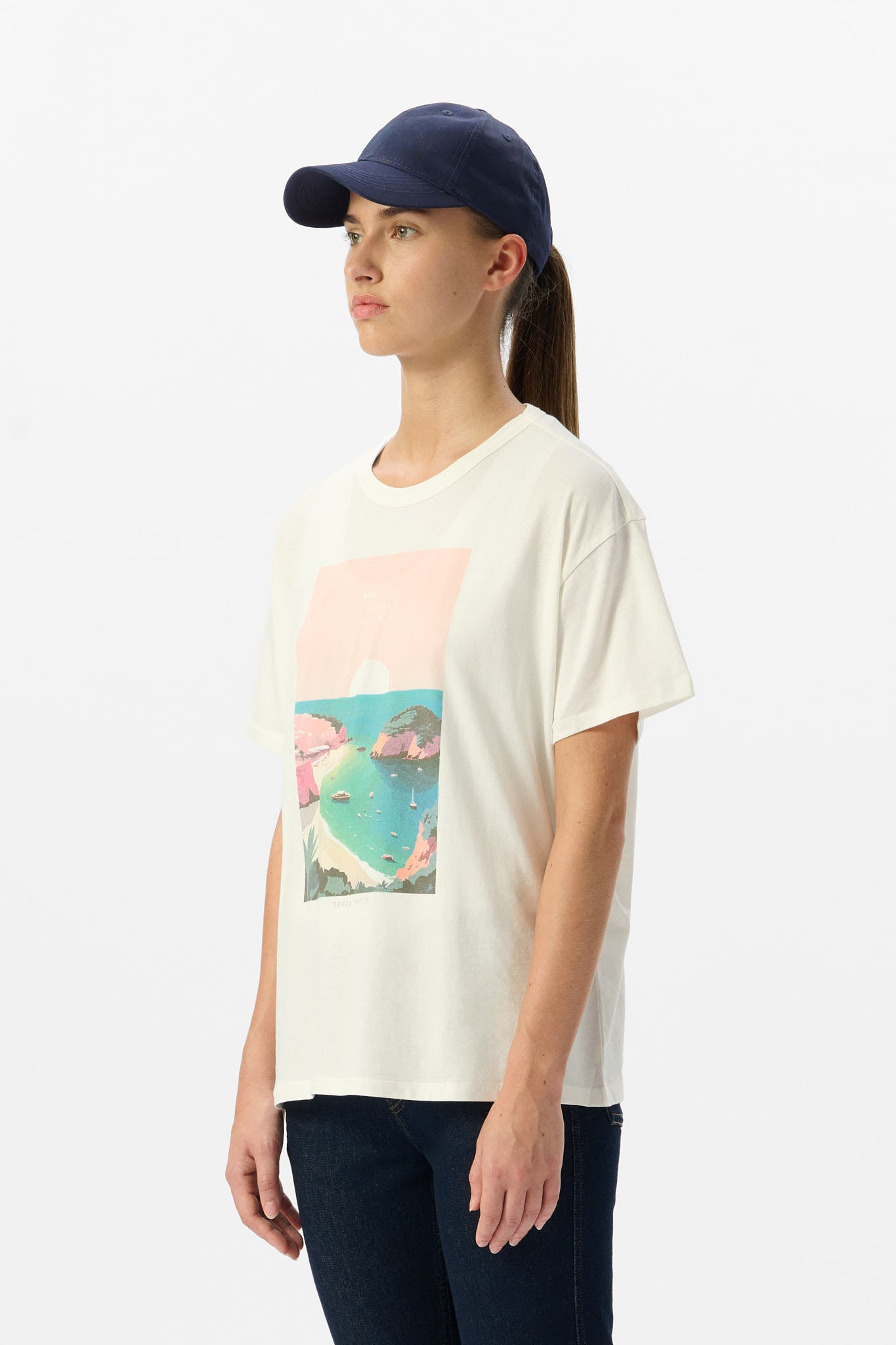 T-shirt T-ETERNAL MC MIDDLE WHITE