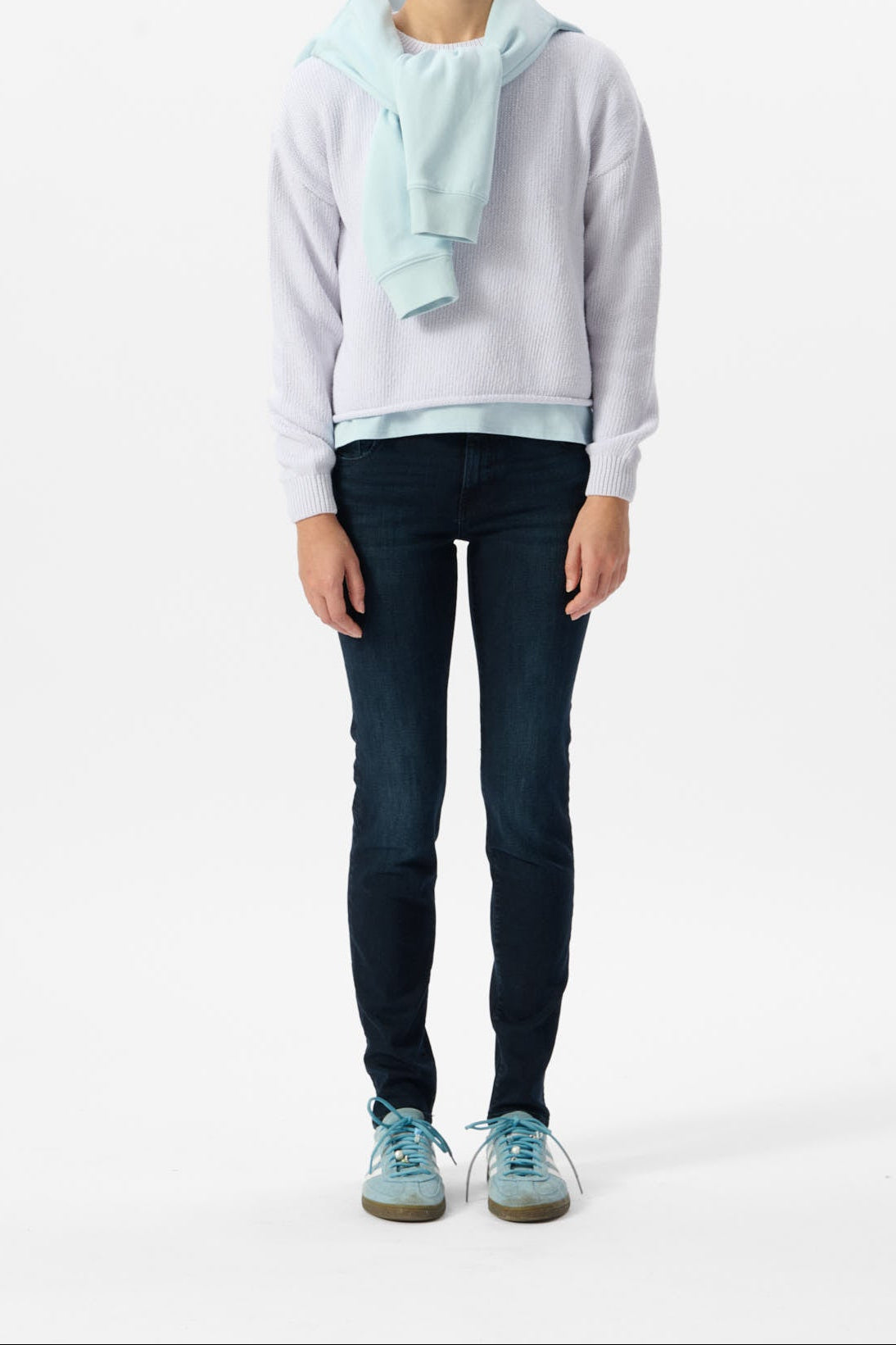 Pull col rond P-BRANDY BLANC - Teddy Smith