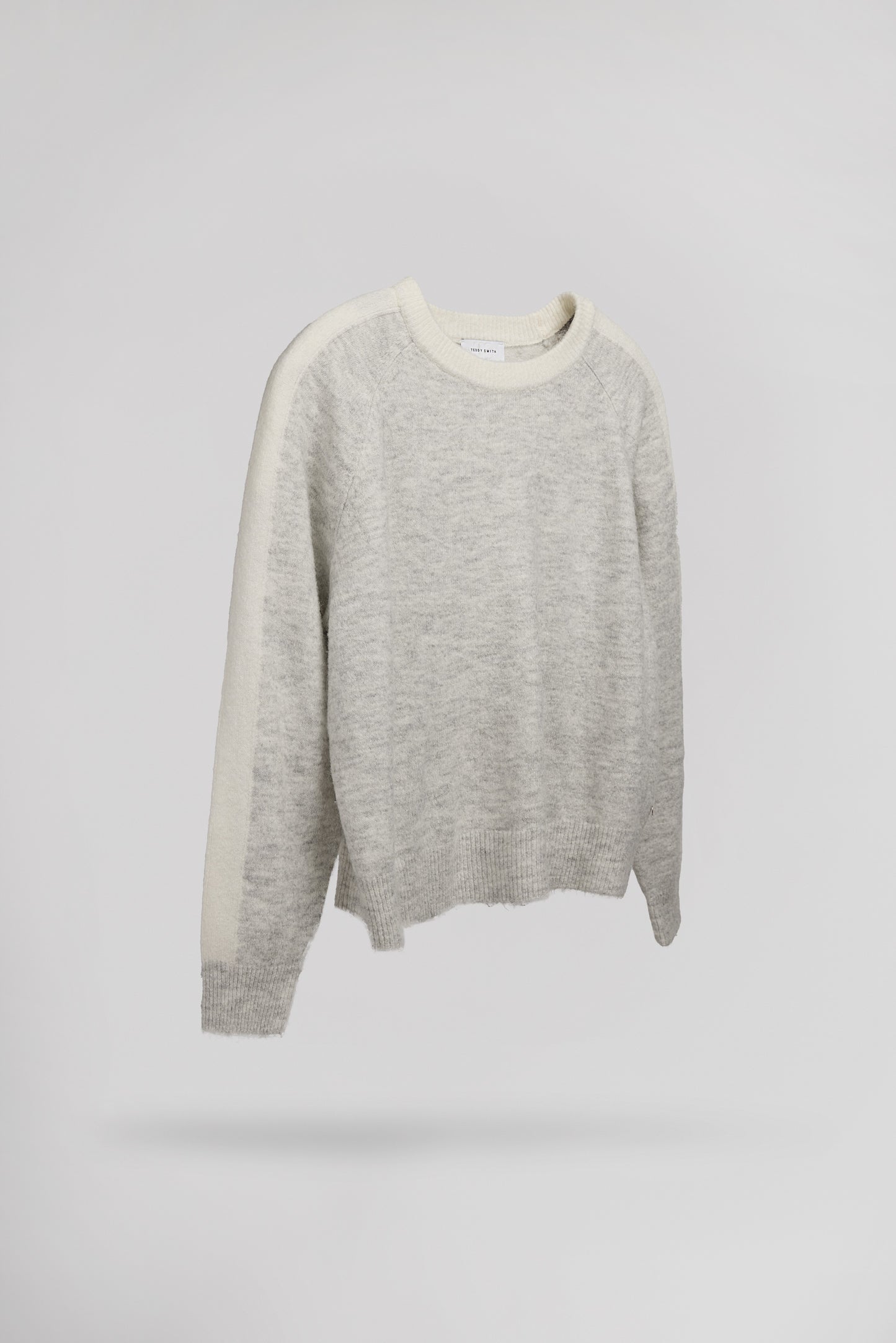 Pull col rond P-NAMI BLANC IVOIRE CHINE