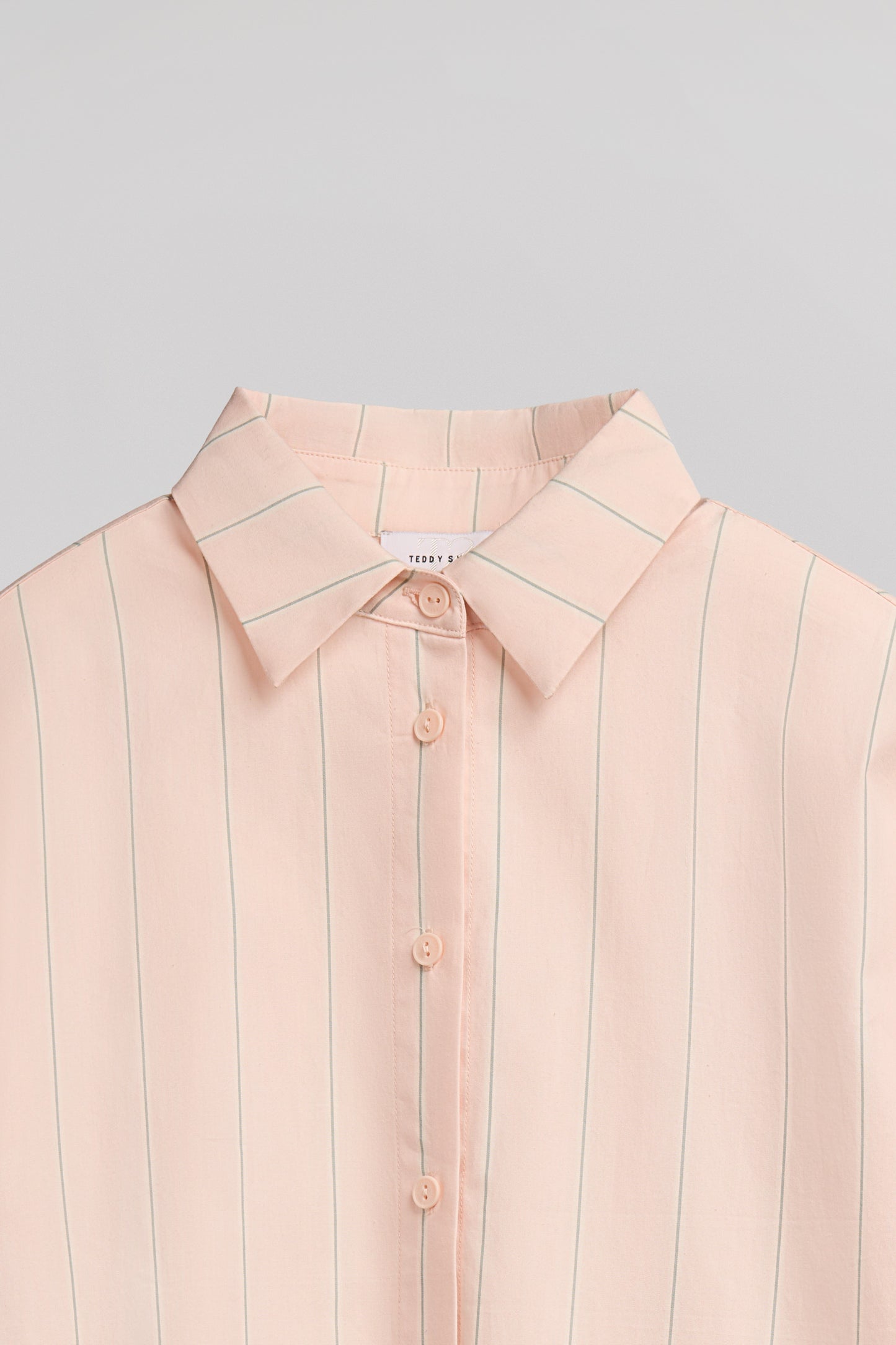 Chemise popeline coton C-CHARLINA ROSE PALE