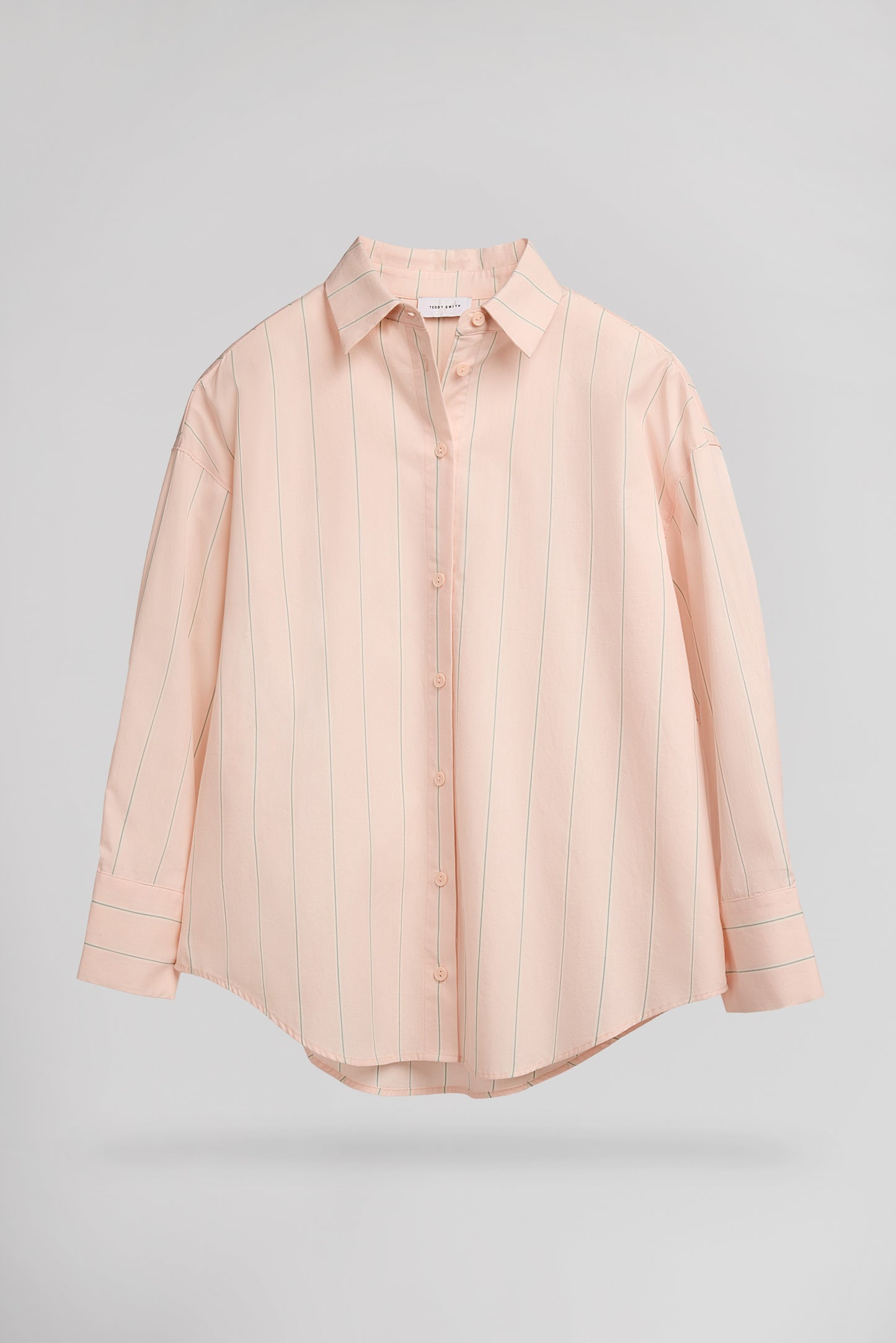 Chemise popeline coton C-CHARLINA ROSE PALE