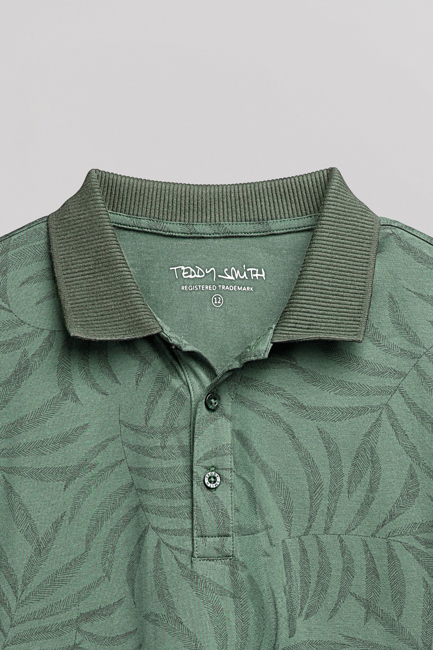 Polo P-FEUILLAGE MC JR ICEBERG GREEN
