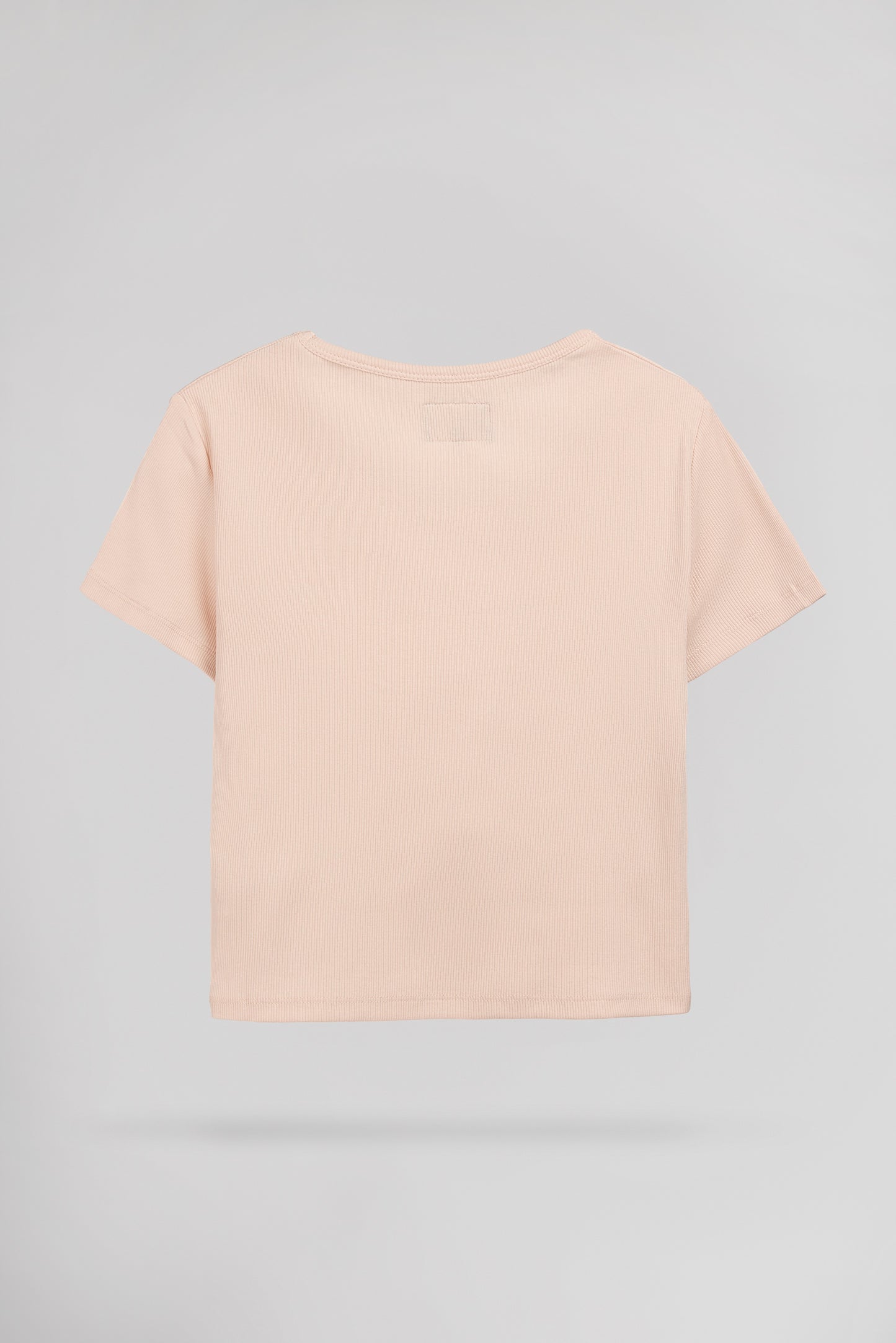 T-shirt T-REMA MC RIB ROSE PALE