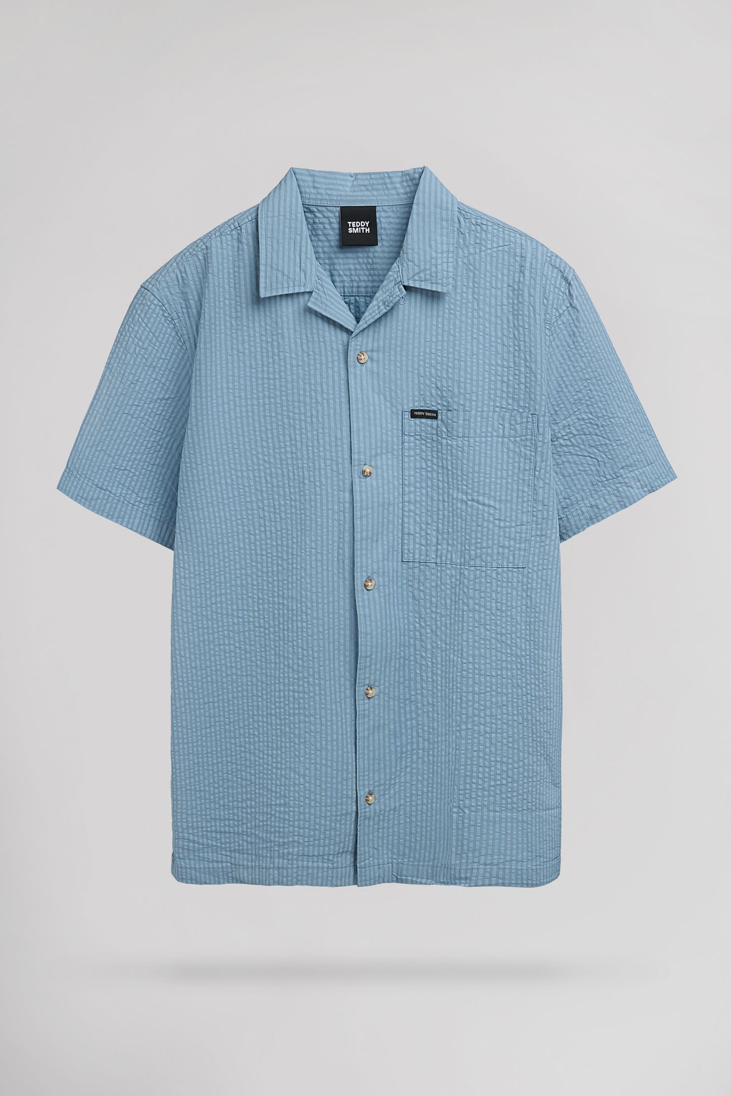 Chemise C-DARIAN MC BLEU GRIS