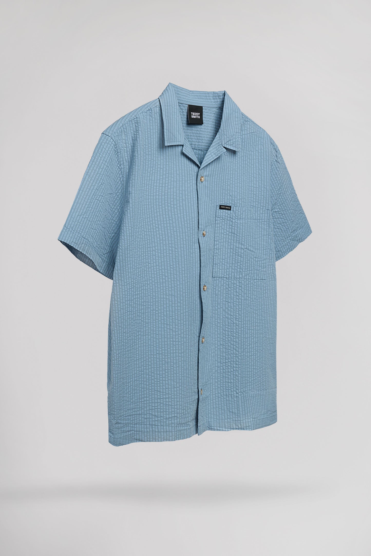 Chemise C-DARIAN MC BLEU GRIS