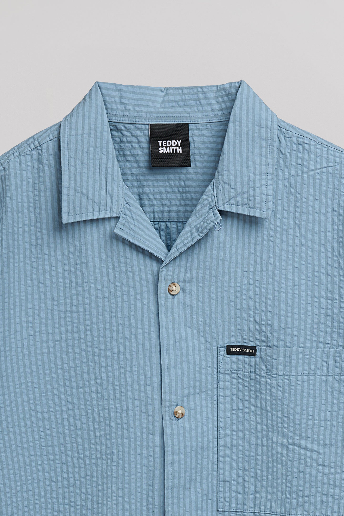 Chemise C-DARIAN MC BLEU GRIS