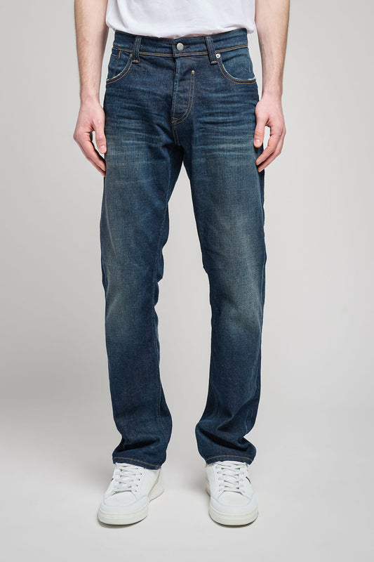Achat Jean droit REG L32 DARK DENIM
