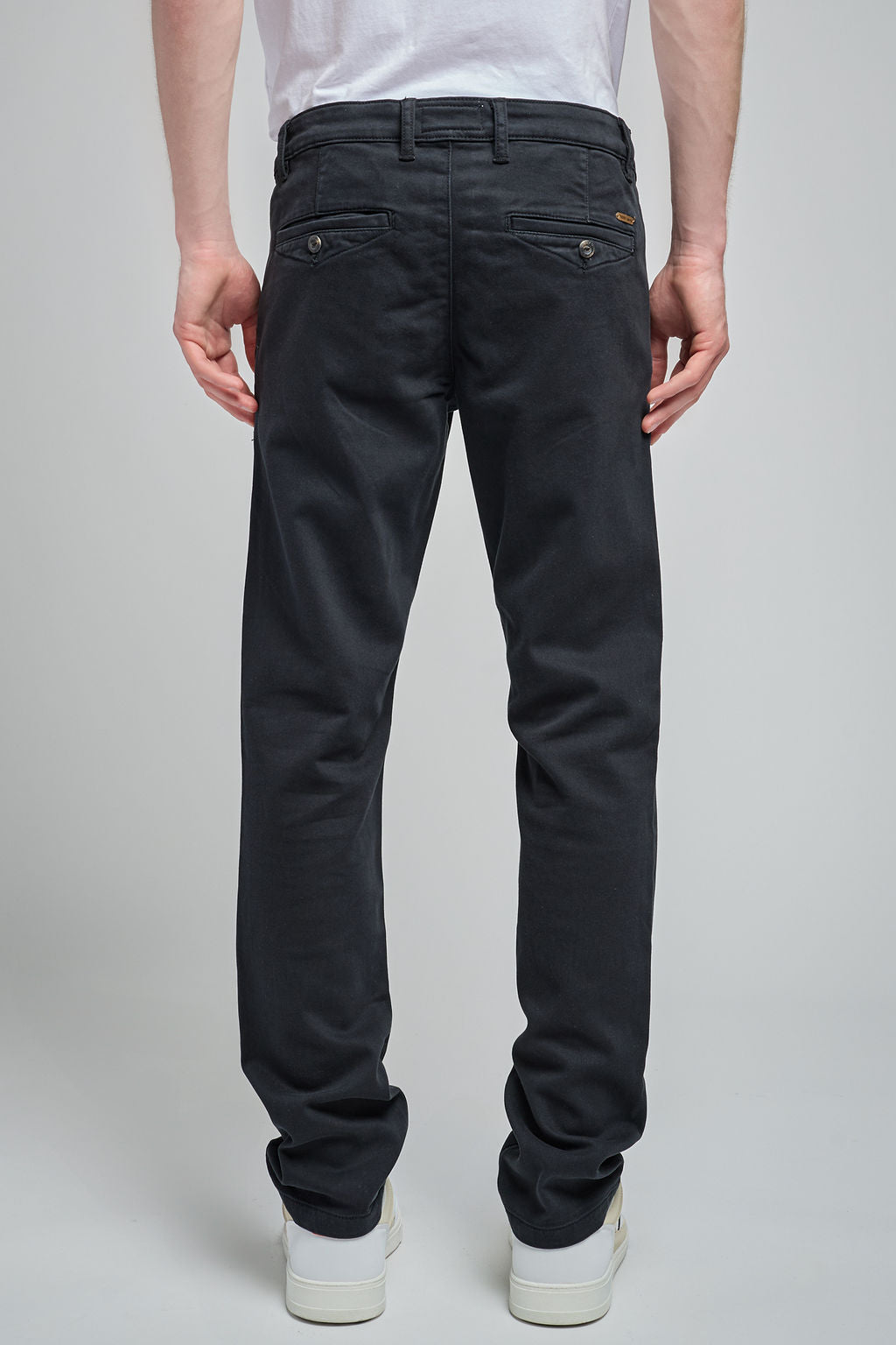Pantalon chino slim PALLAS CHINO SWEAT DYED DARK NAVY