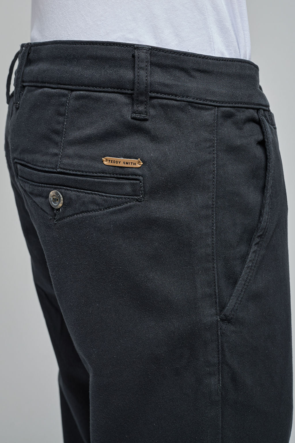Pantalon chino slim PALLAS CHINO SWEAT DYED DARK NAVY