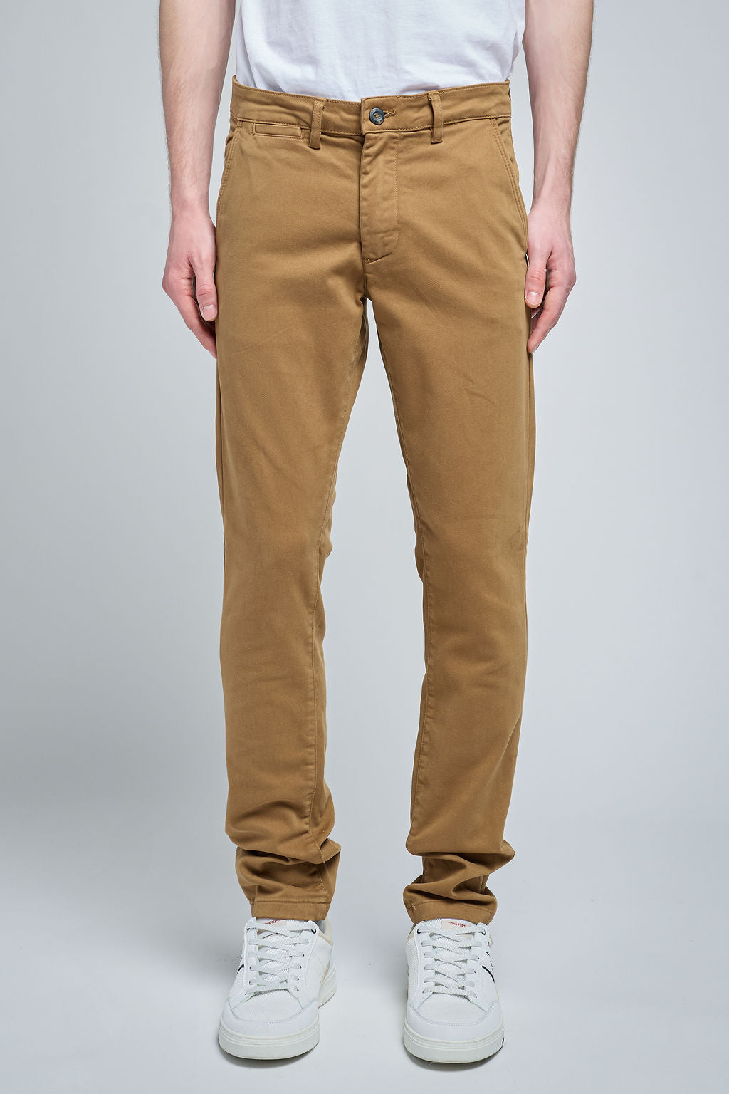 Pantalon chino slim PALLAS CHINO SW TABACCO