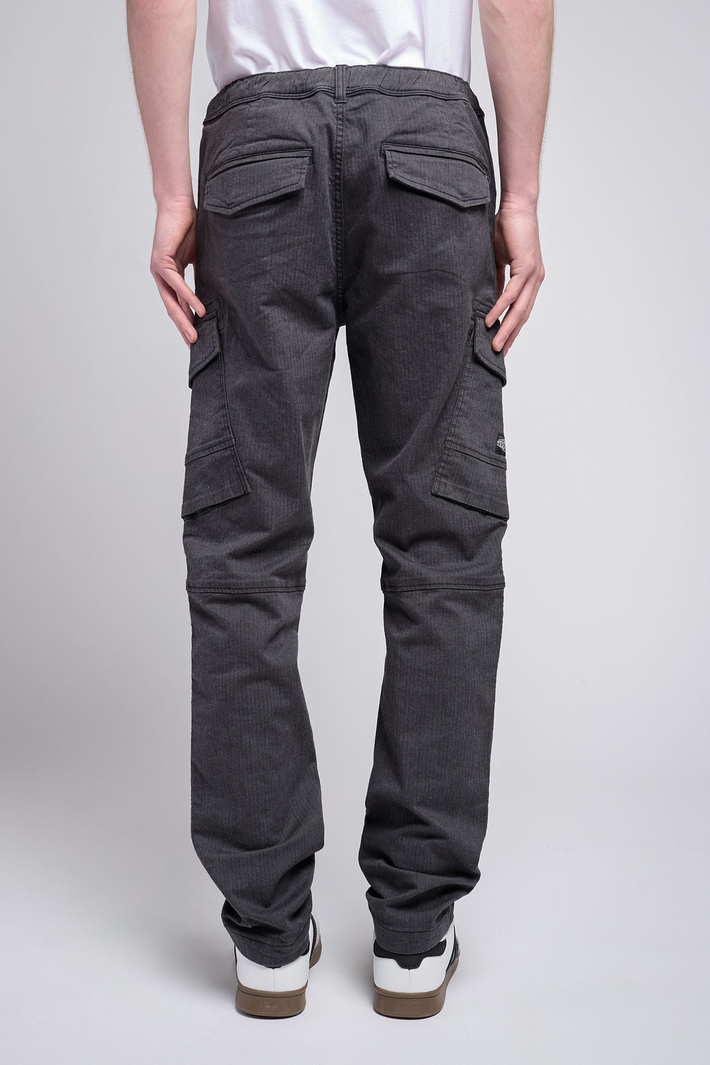 Pantalon cargo P-MURRAY CARGO MELANGE BLACK