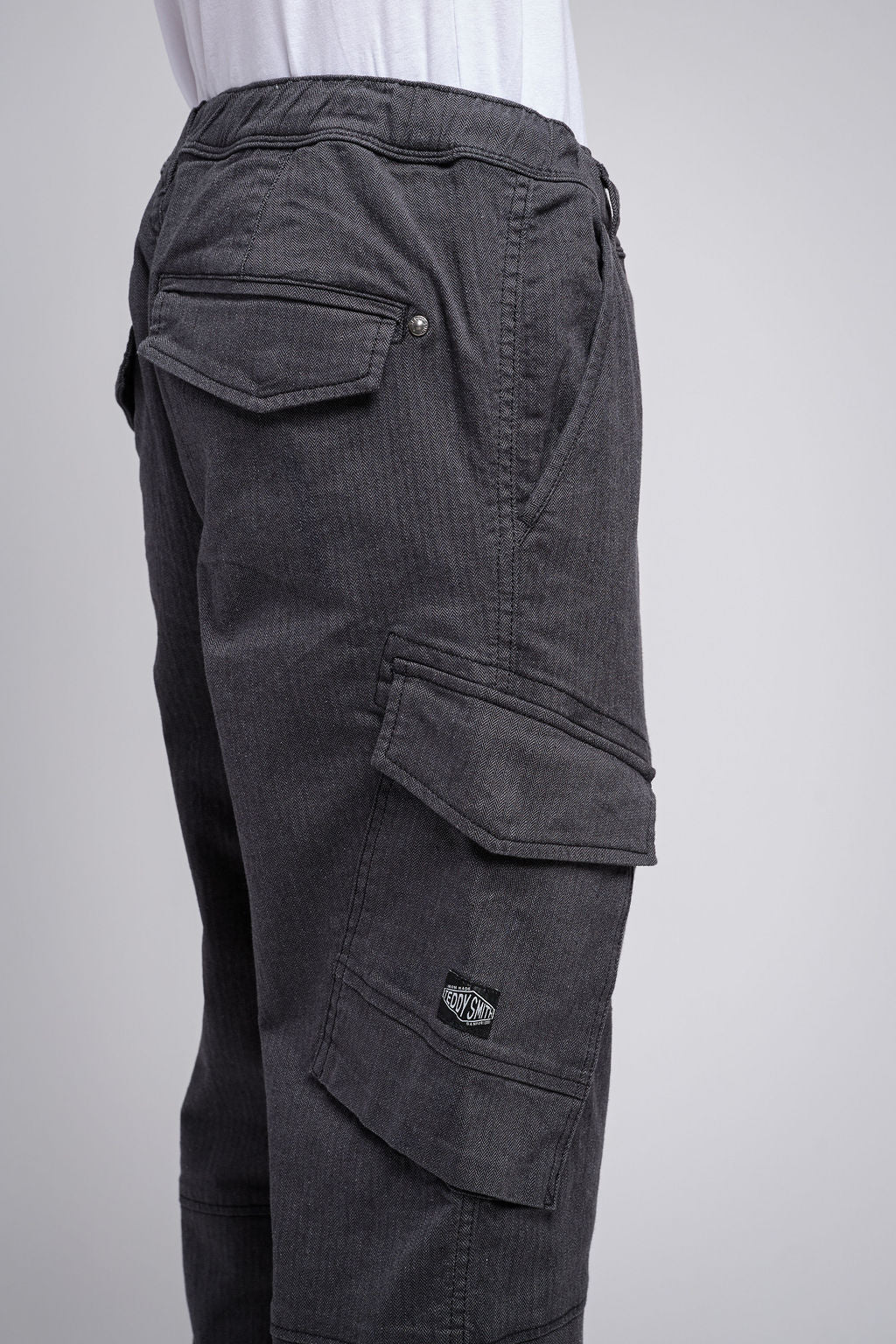 Pantalon cargo P-MURRAY CARGO MELANGE BLACK