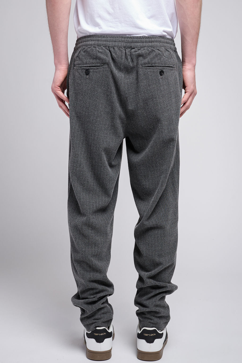 Pantalon flanelle slim PYWAN 2 FLANELL GREY STRIPES