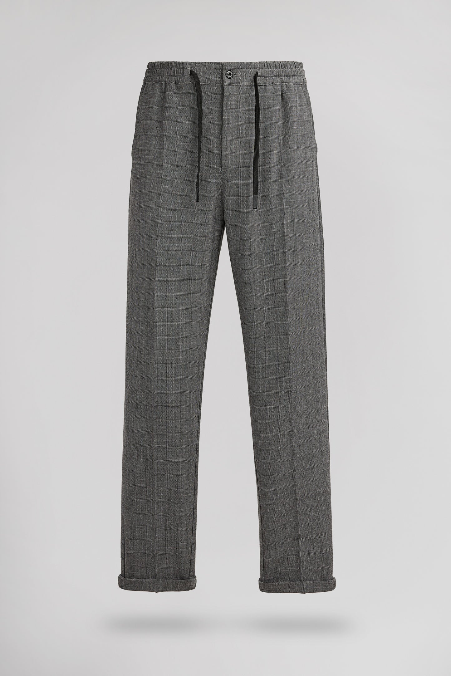 Pantalon slim PYWAN 2 CHECK DARK GREY CHECK