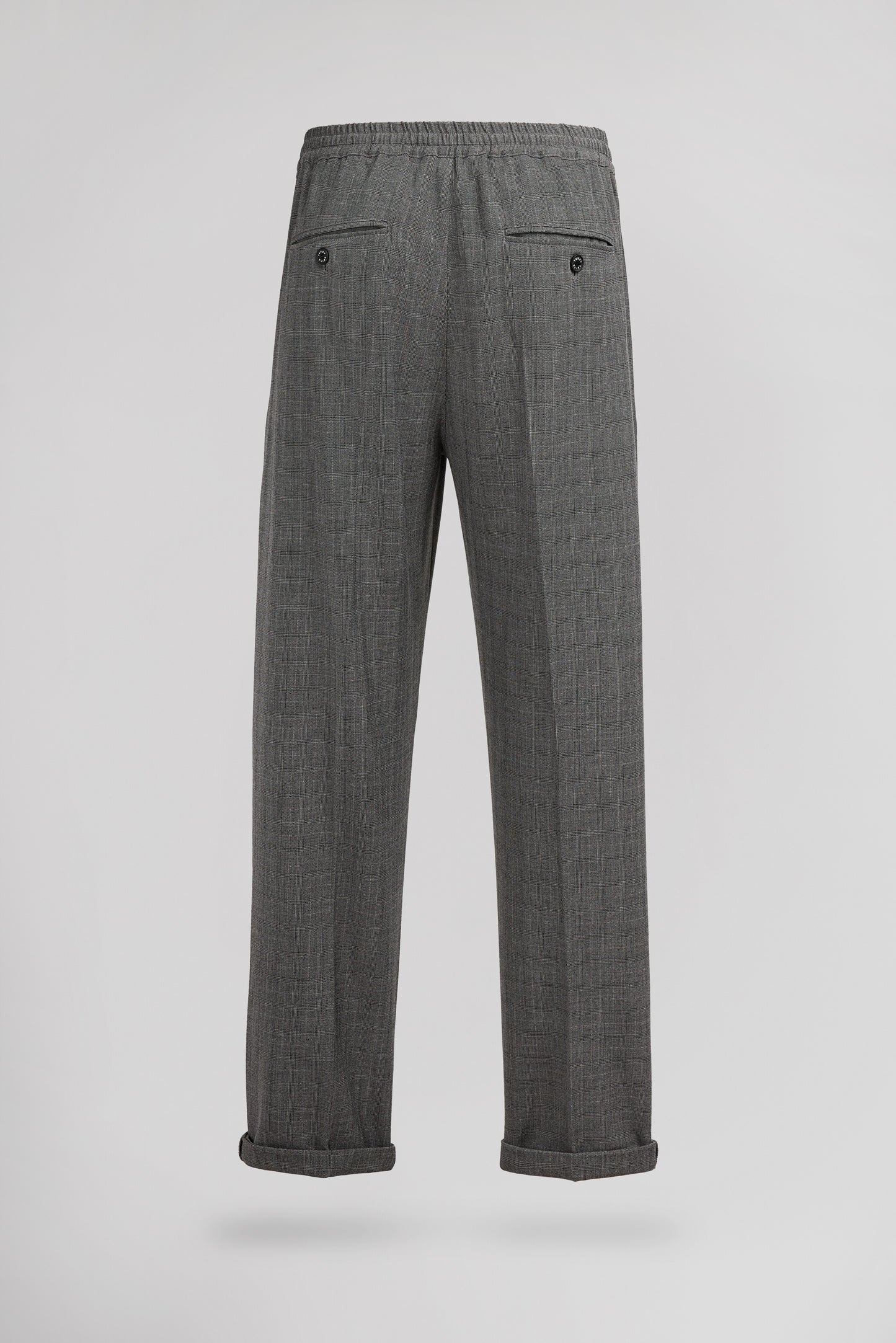 Pantalon slim PYWAN 2 CHECK DARK GREY CHECK