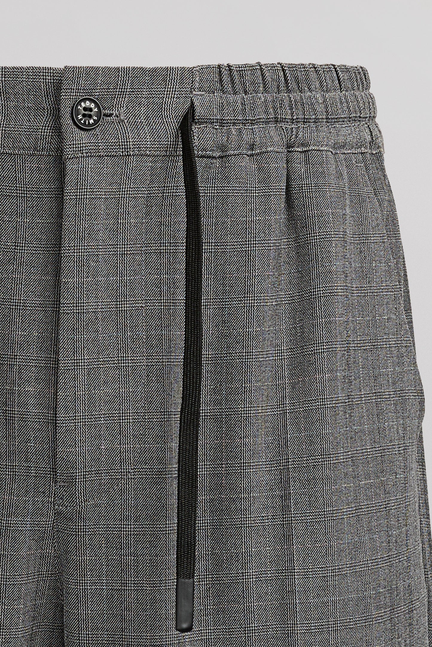 Pantalon slim PYWAN 2 CHECK DARK GREY CHECK