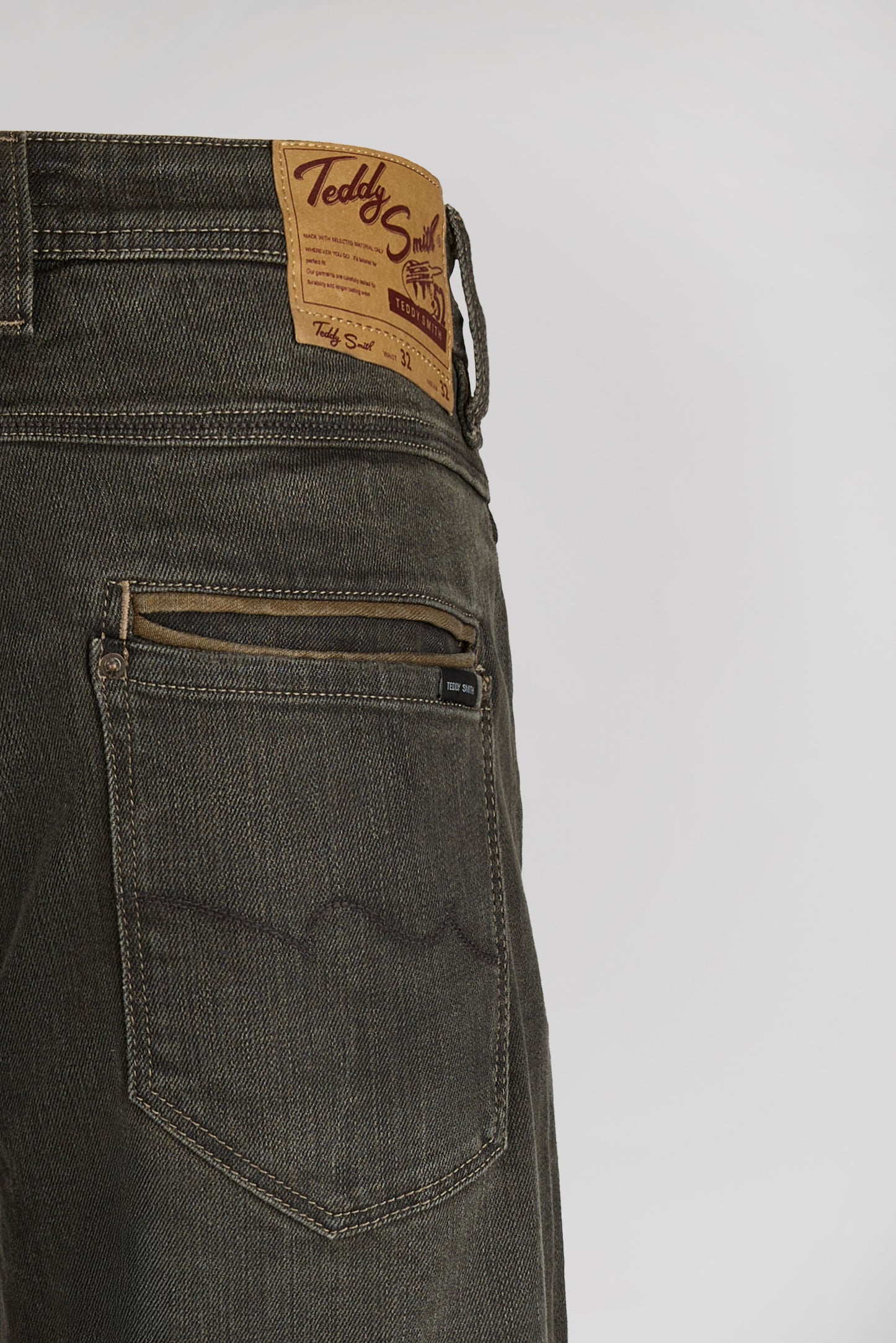 Jean droit ROPE REG L32 MARRON FONCE