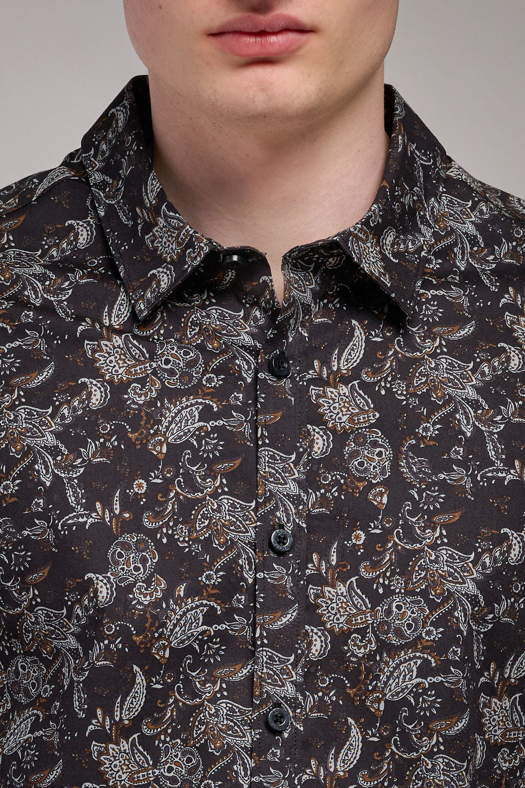 Chemise col français CARTON ML STRET NOIR