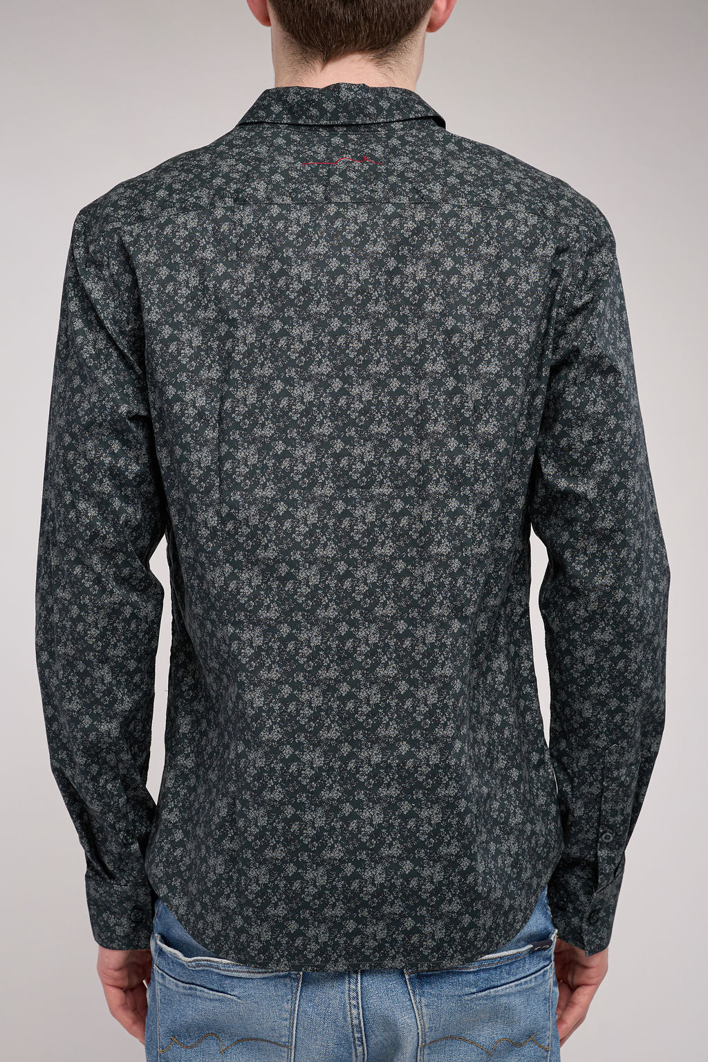 Chemise col français CARTON ML STRET RAVEN KAKI/CONTRASTE 1