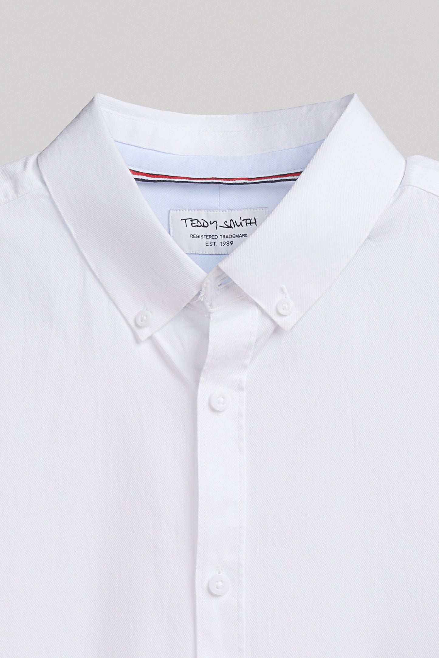 Chemise en twill col italien C-VOLT 2 BLANC