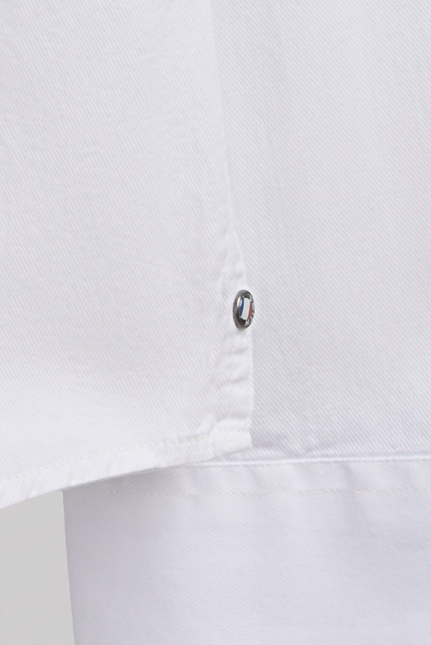 Chemise en twill col italien C-VOLT 2 BLANC