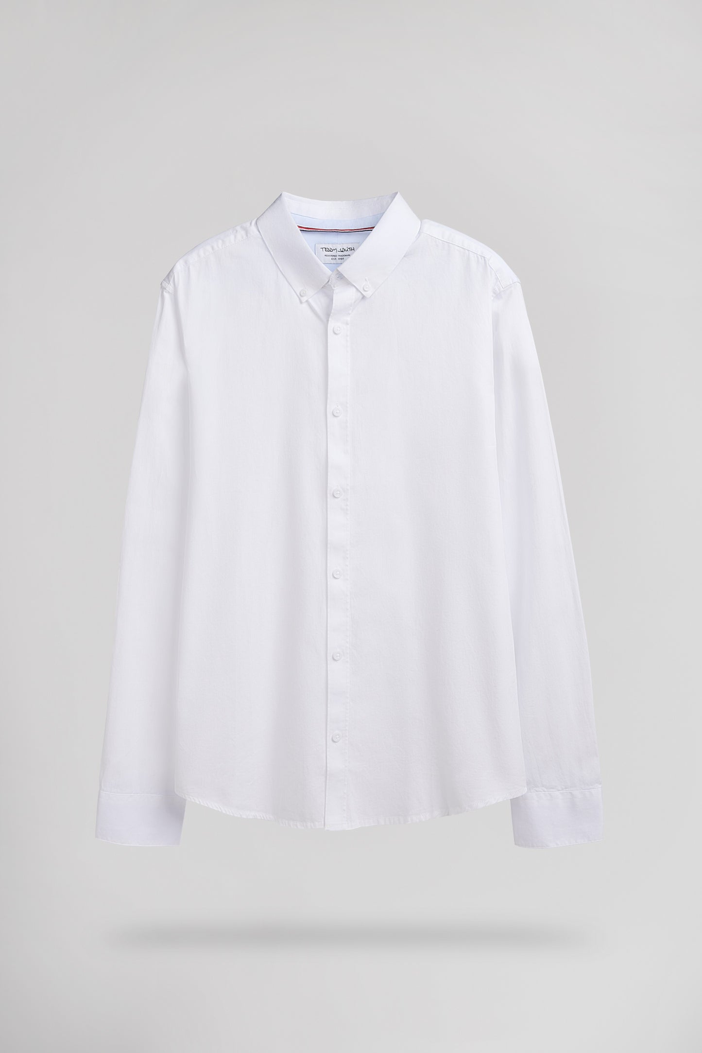 Chemise en twill col italien C-VOLT 2 BLANC
