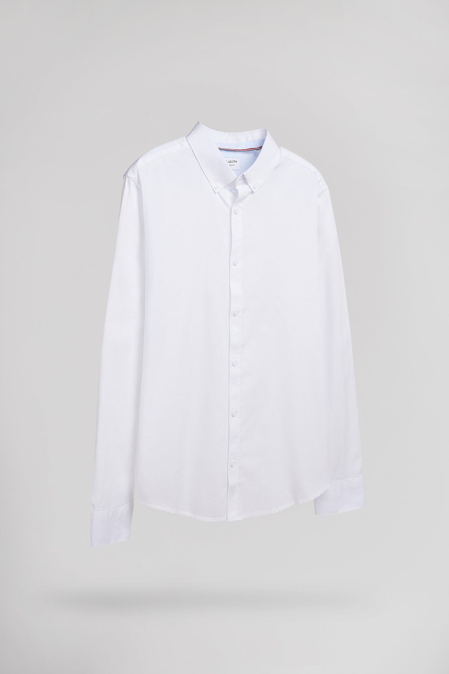 Chemise en twill col italien C-VOLT 2 BLANC