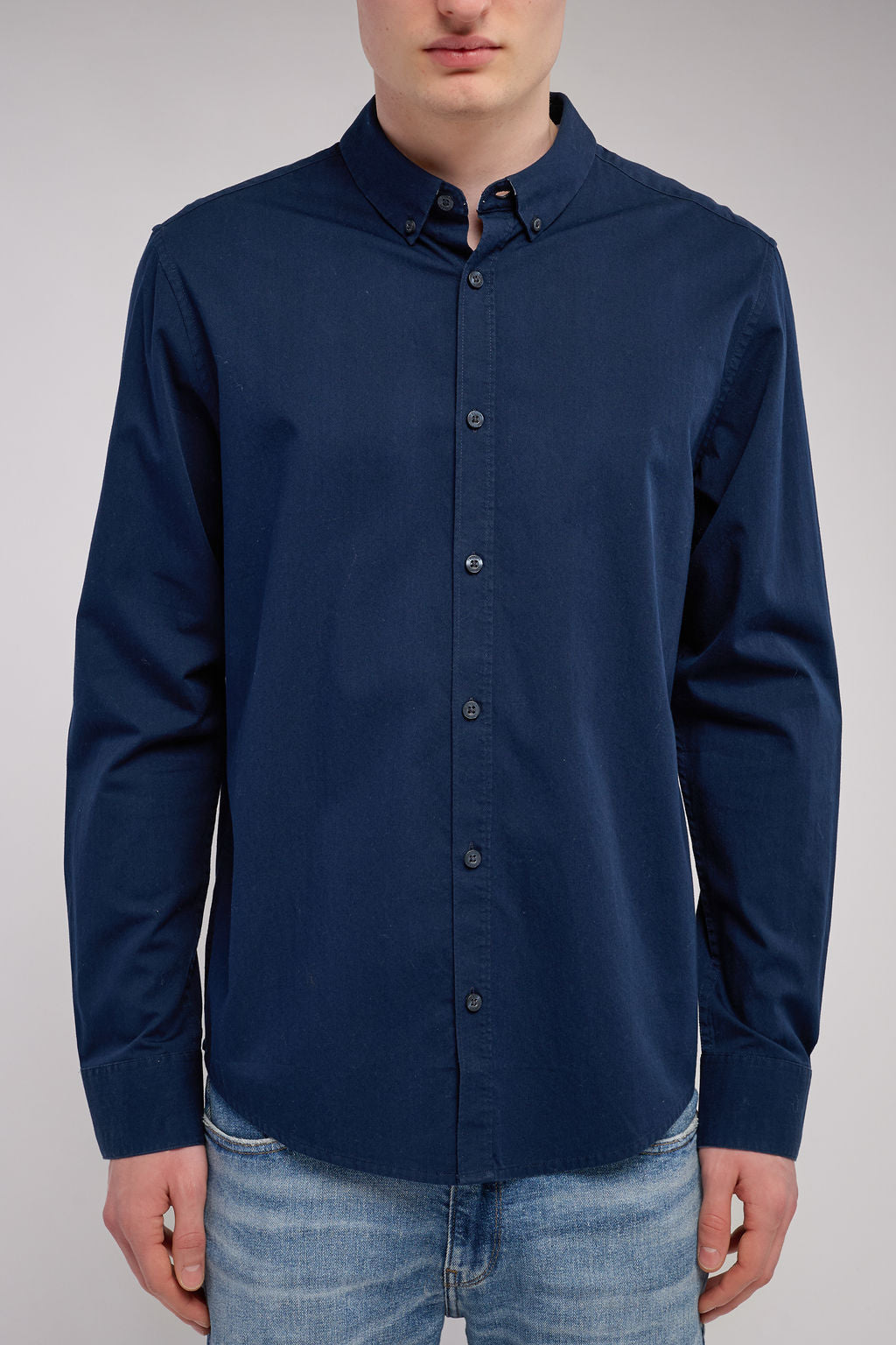 Chemise en twill col italien C-VOLT 2 TOTAL NAVY