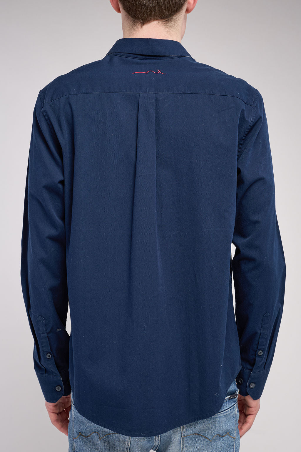 Chemise en twill col italien C-VOLT 2 TOTAL NAVY