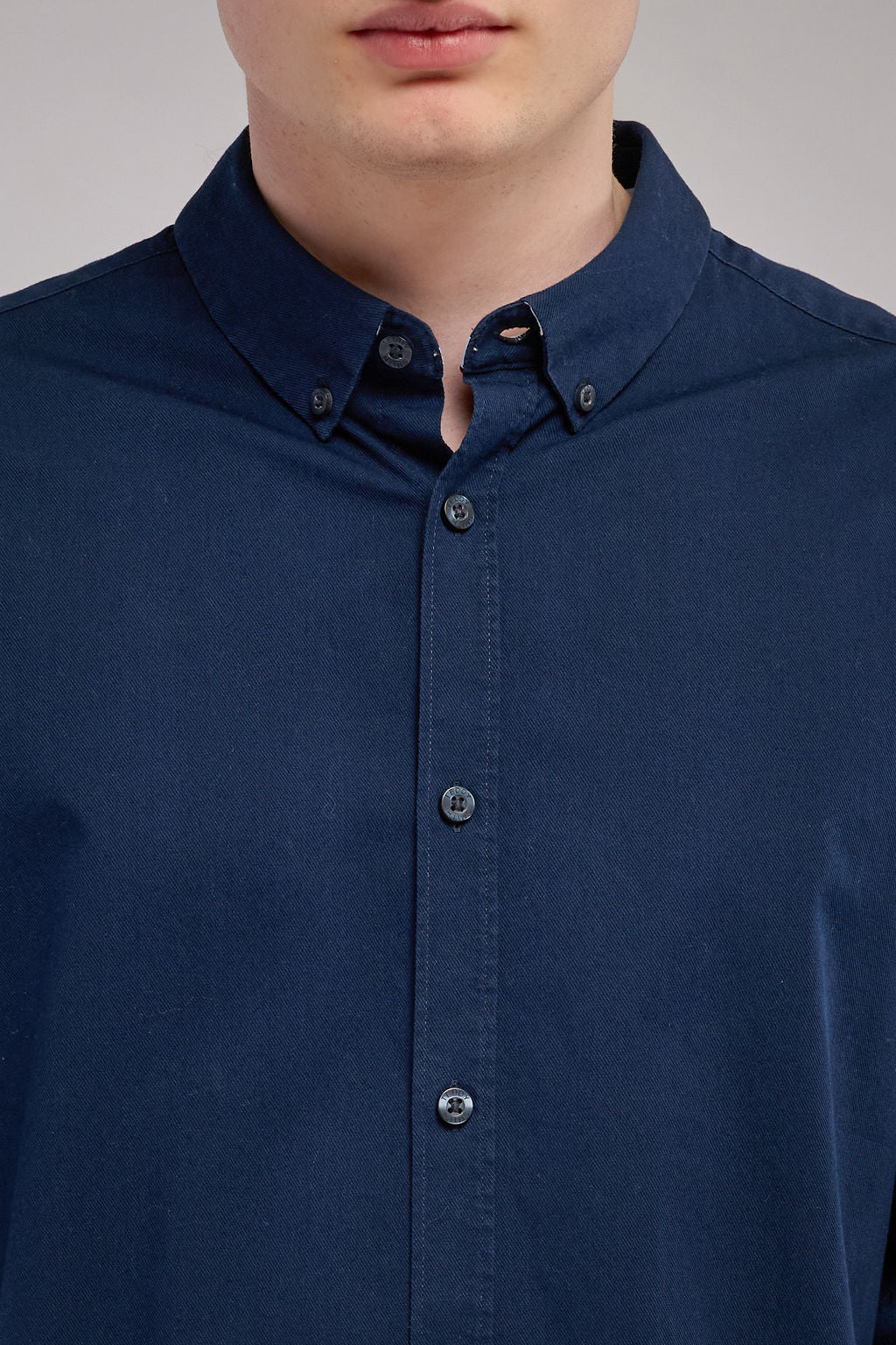 Chemise en twill col italien C-VOLT 2 TOTAL NAVY